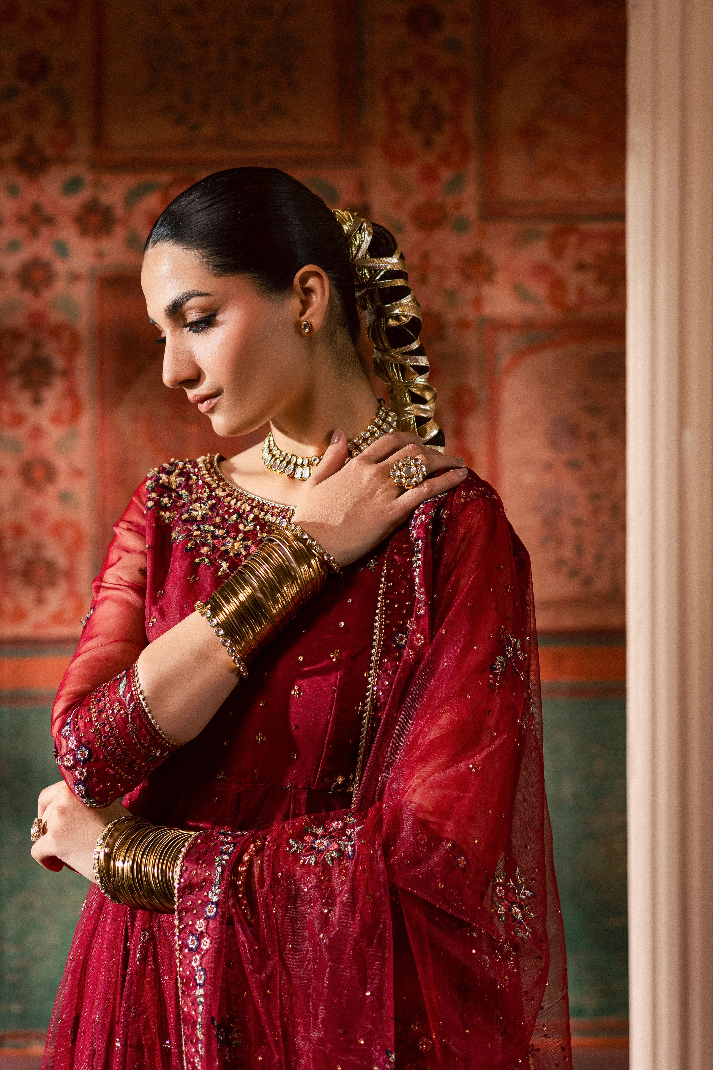 Janan  3Pc - Luxury Wedding Frock - Image 5