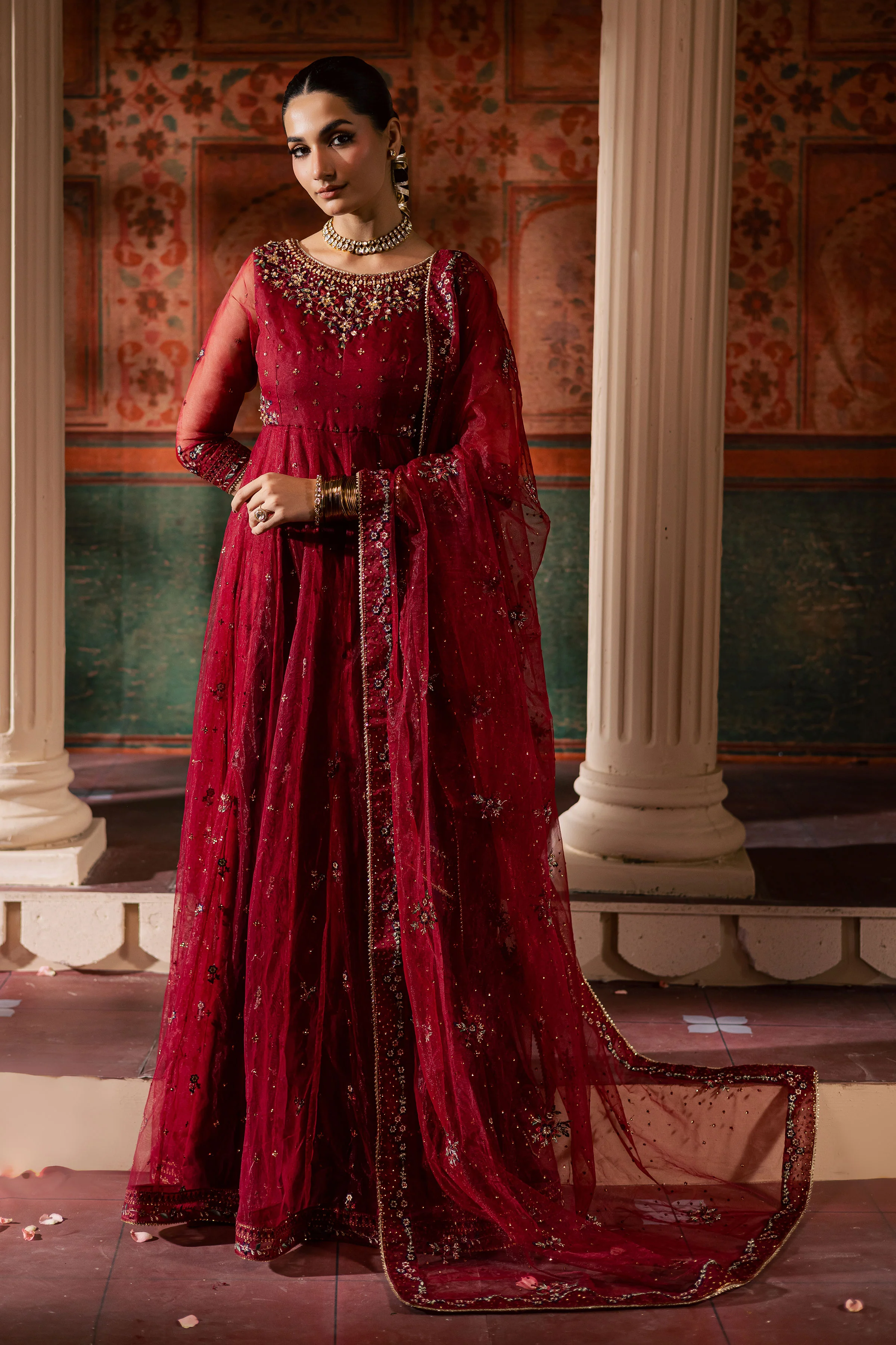 Janan  3Pc - Luxury Wedding Frock - Image 8