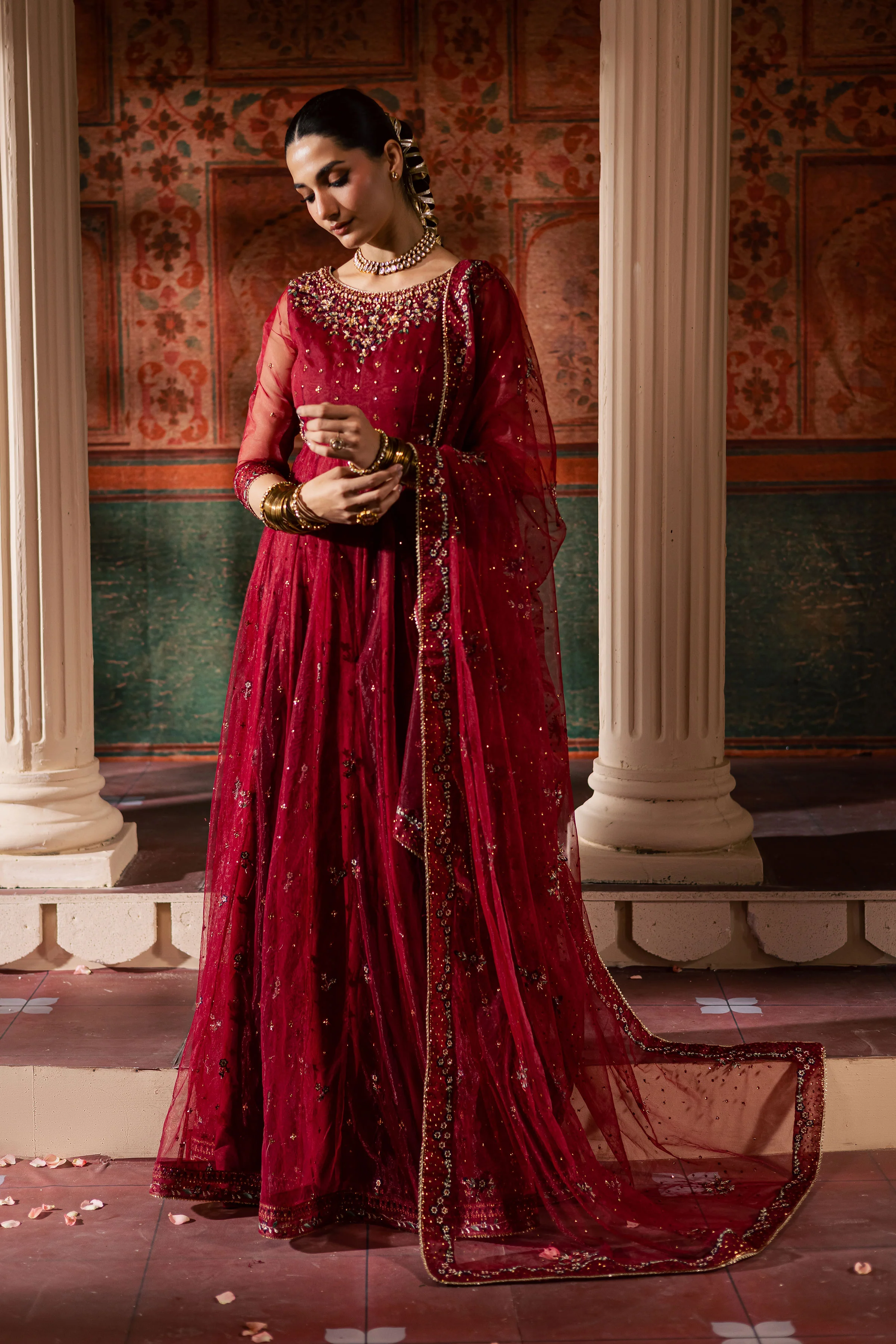 Janan  3Pc - Luxury Wedding Frock - Image 9
