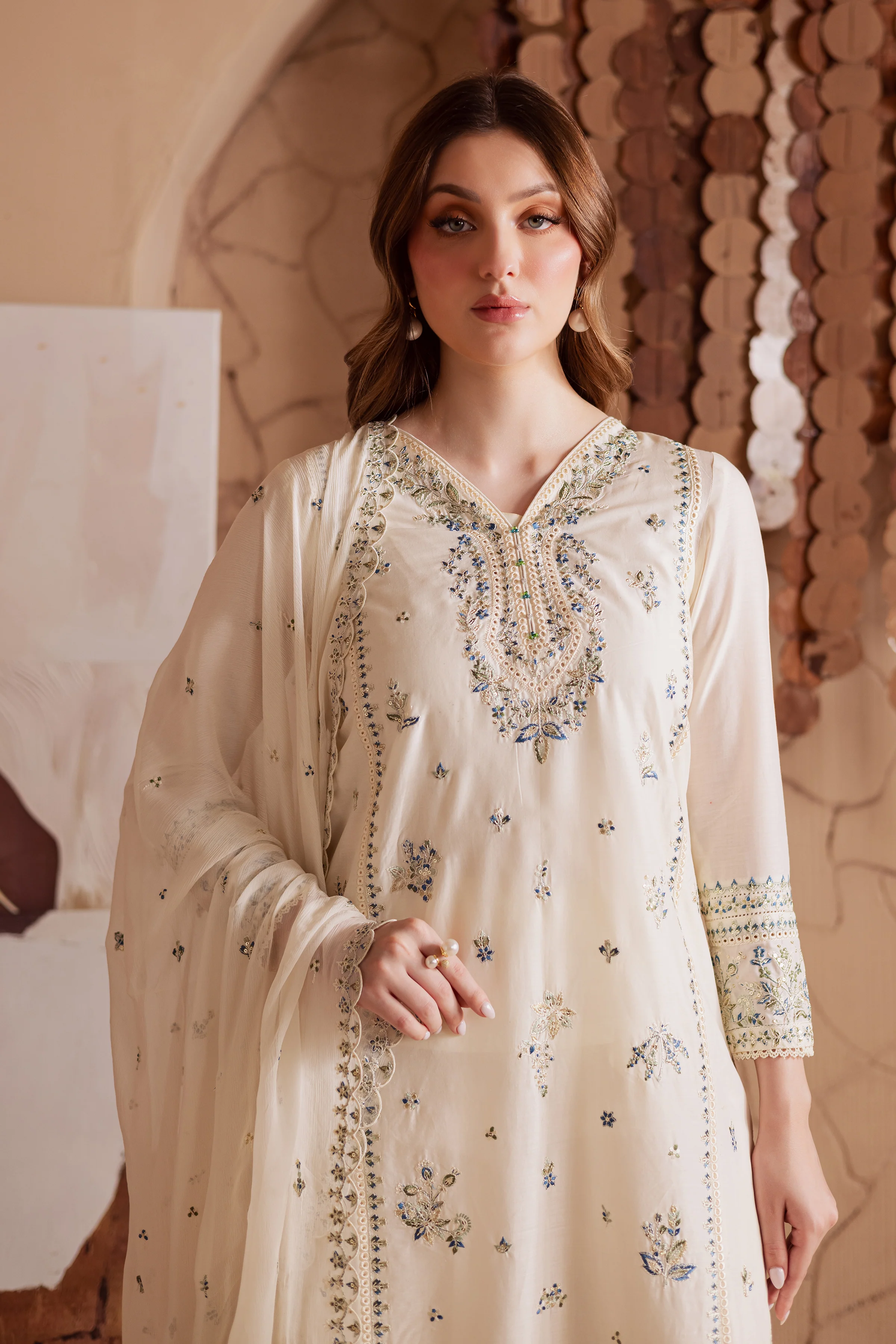 Jasmine 3Pc - Embroidered Lawn Dress - Image 2