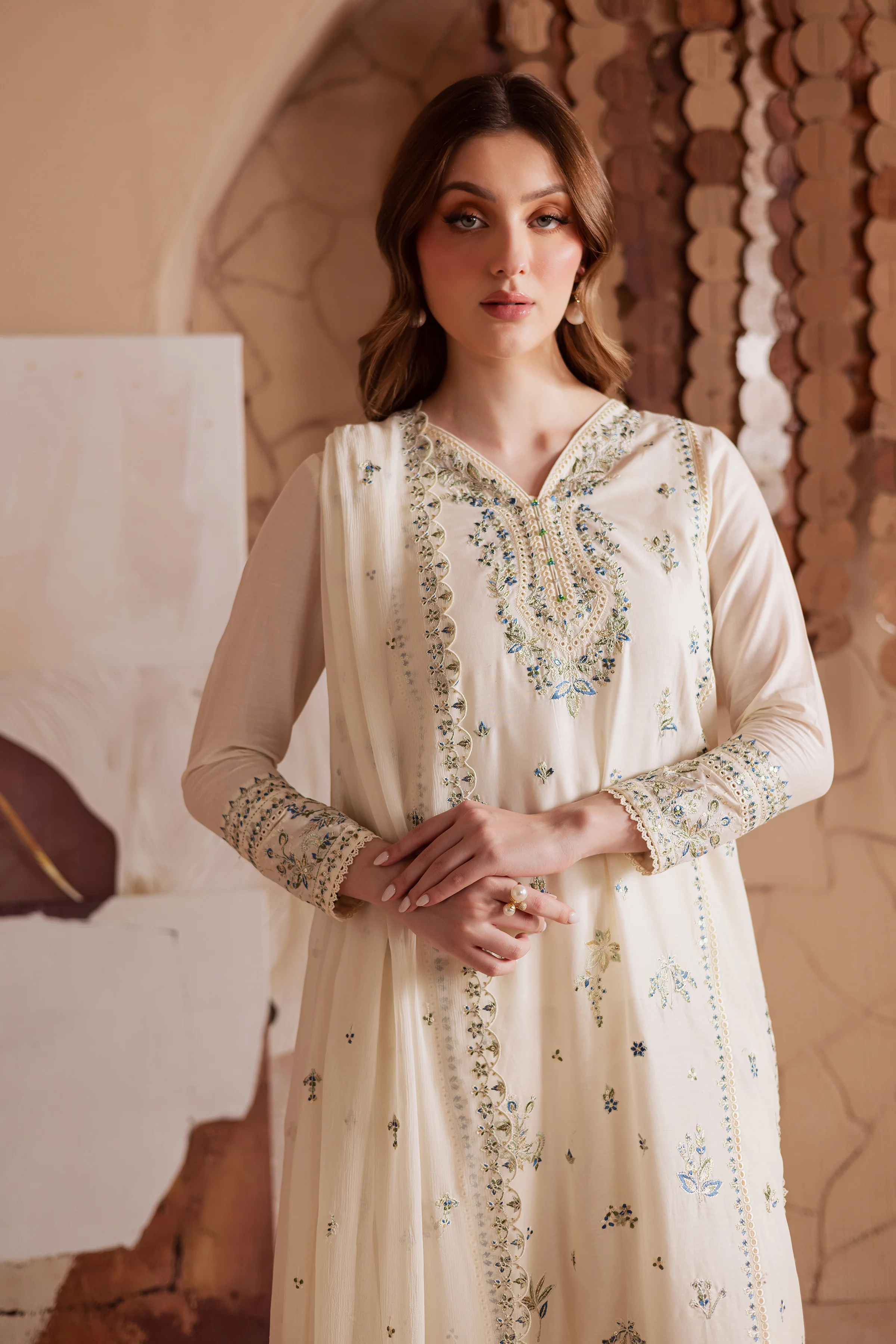 Jasmine 3Pc - Embroidered Lawn Dress - Image 3