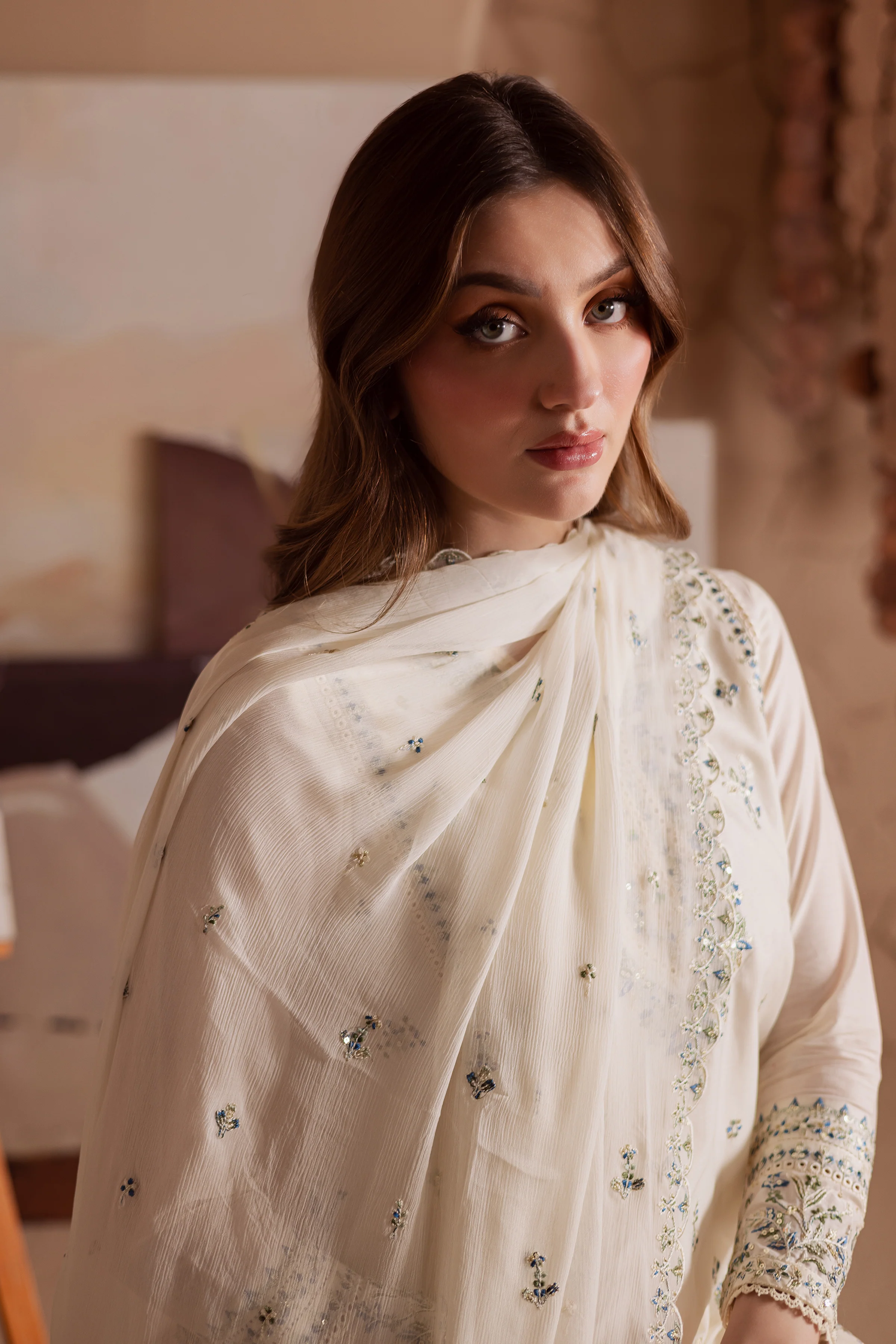 Jasmine 3Pc - Embroidered Lawn Dress - Image 6