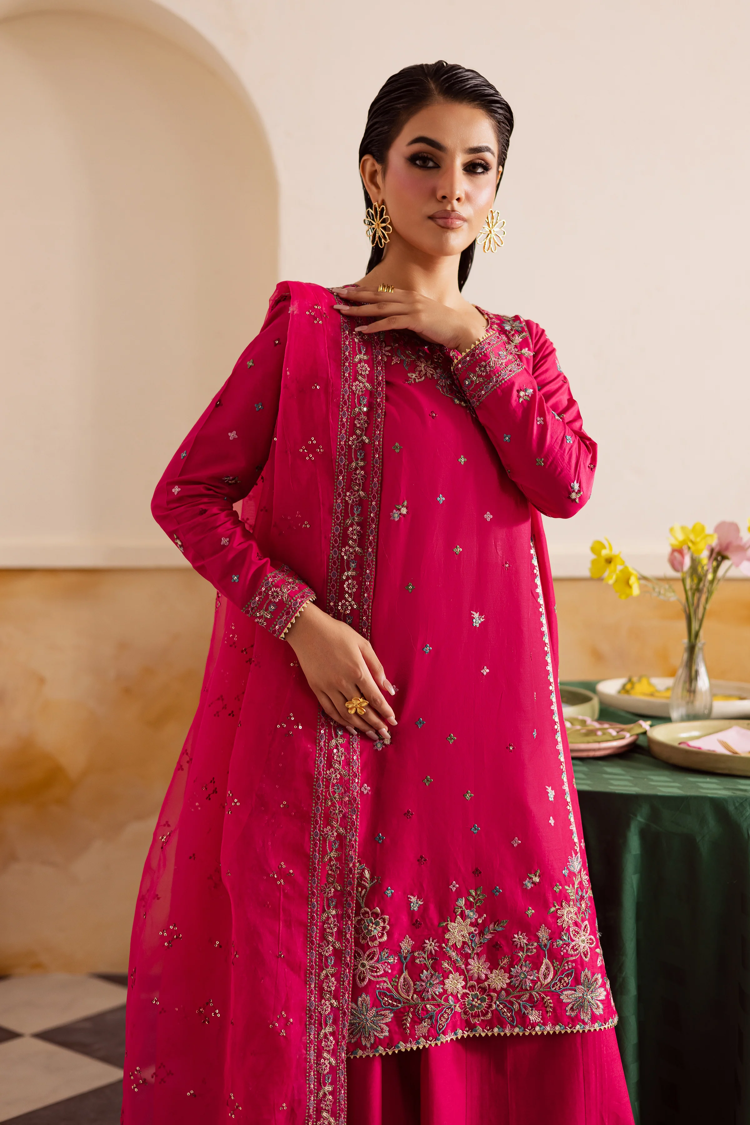Jayden 3Pc - Embroidered Lawn Pret - Image 3