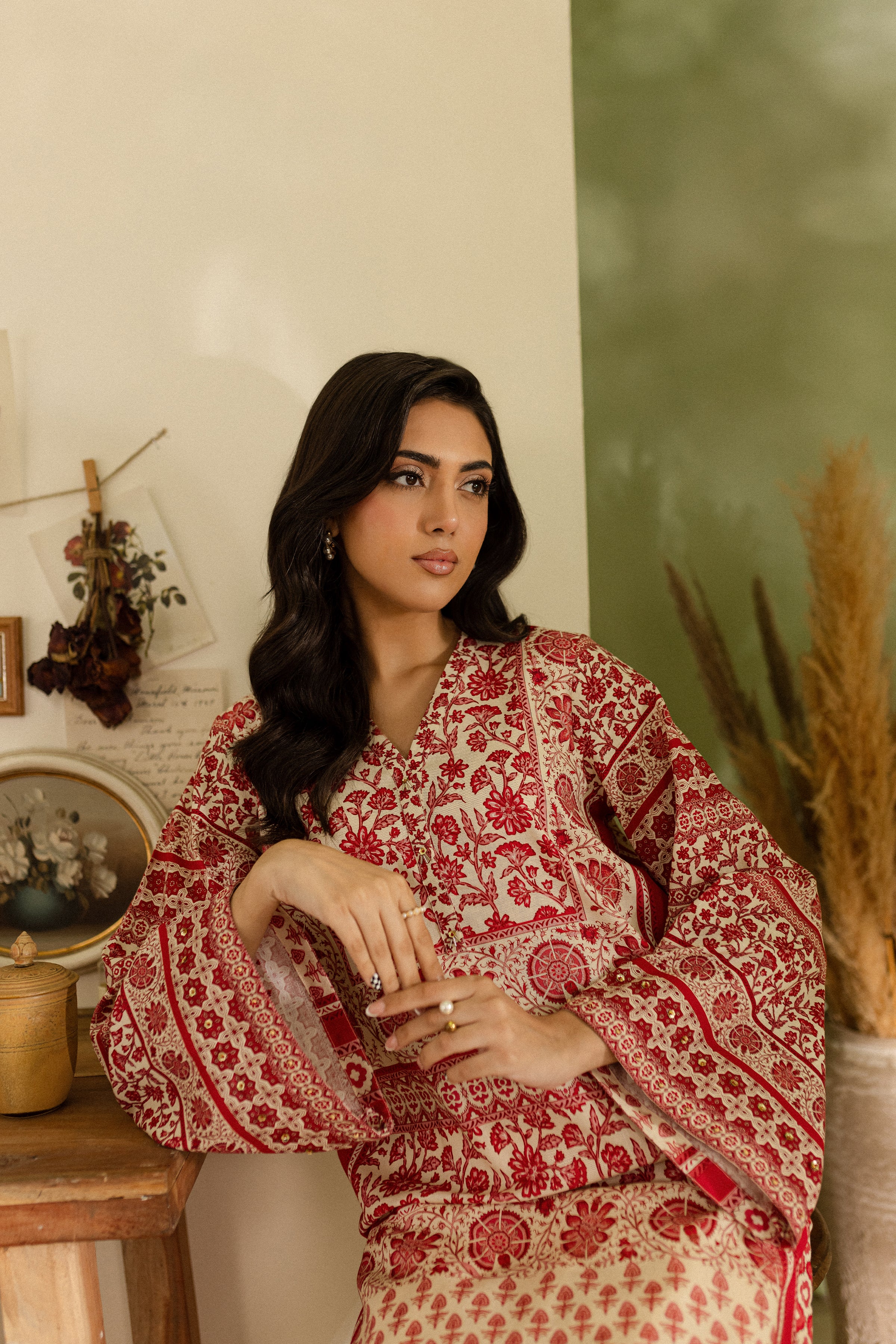 Jen 2Pc - Printed Khaddar Dress - Image 7