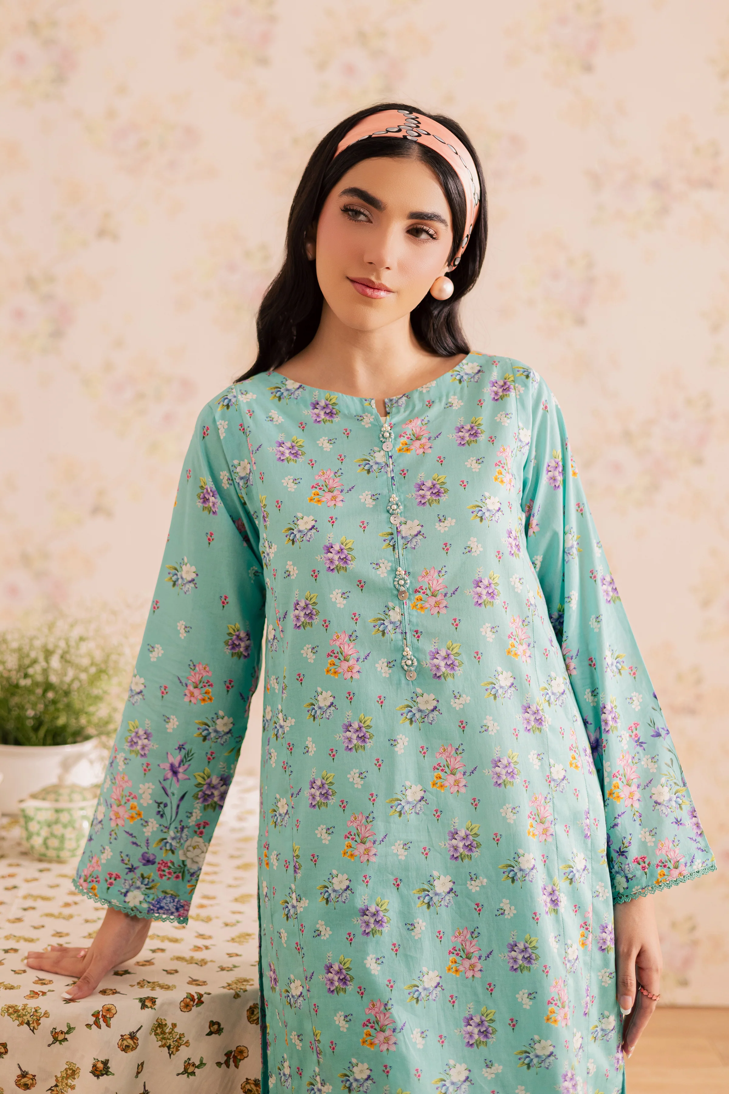 Jenn 2Pc - Printed Lawn Dress - Image 2