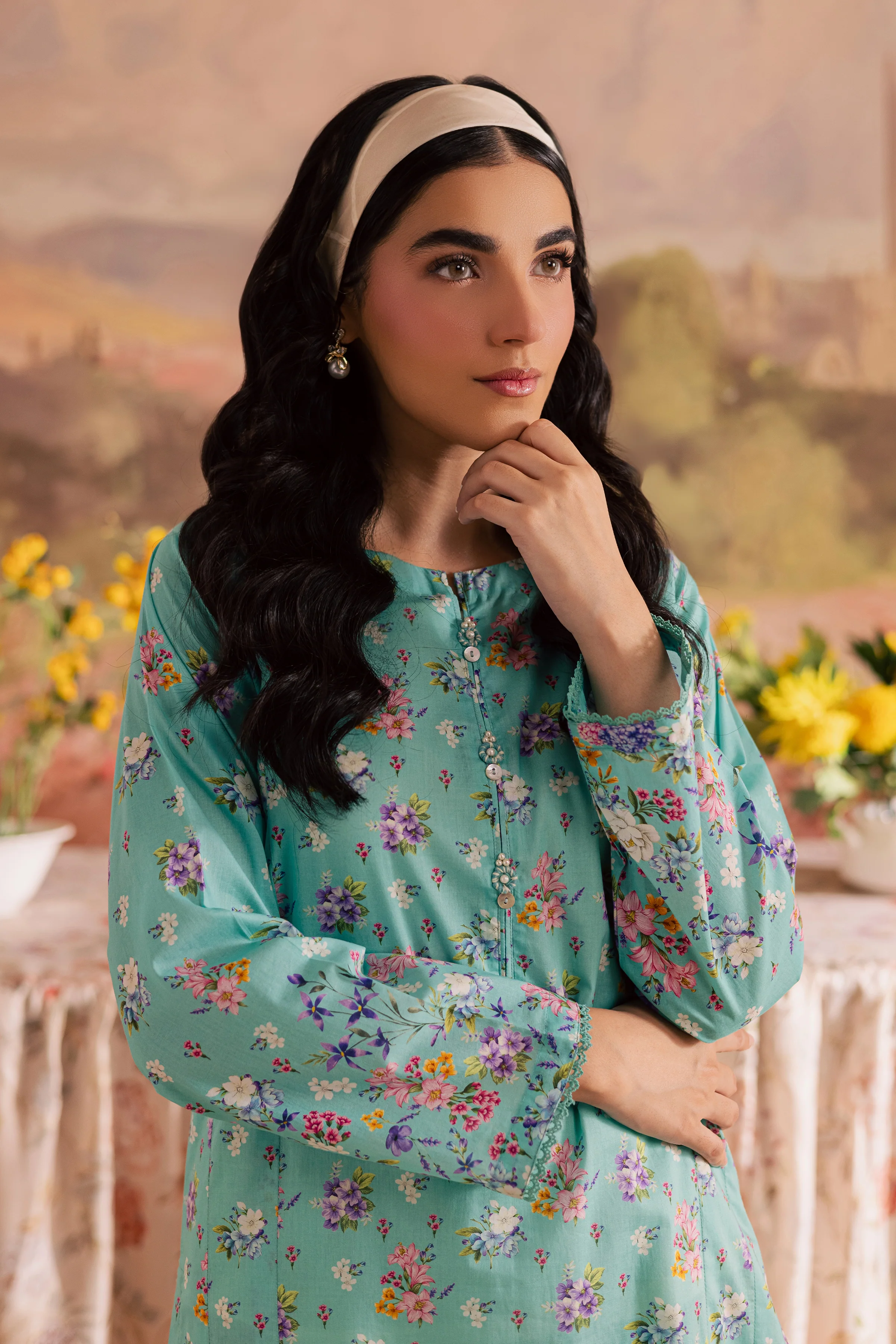Jenn 2Pc - Printed Lawn Dress - Image 3