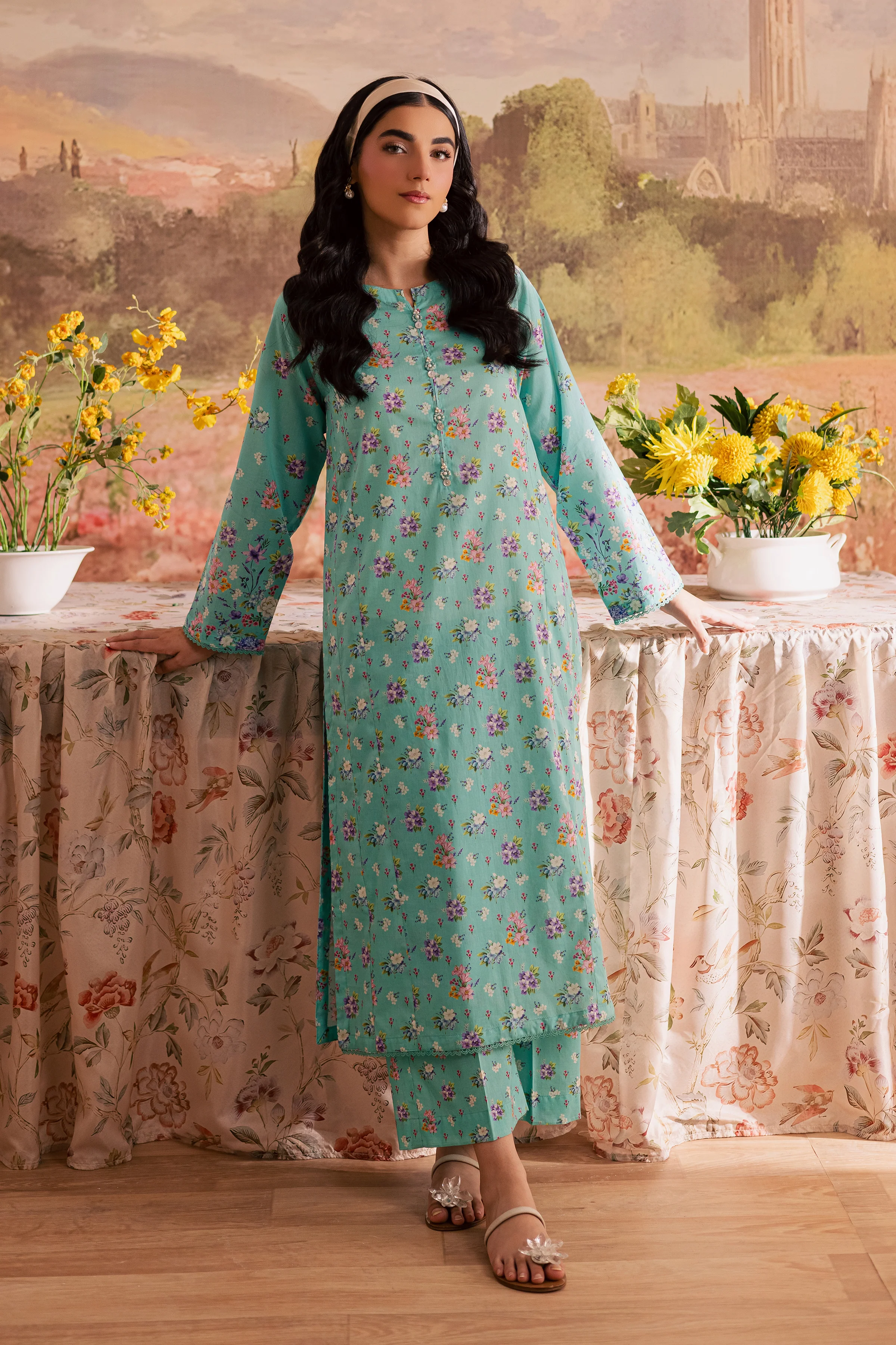 Jenn 2Pc - Printed Lawn Dress - Image 4
