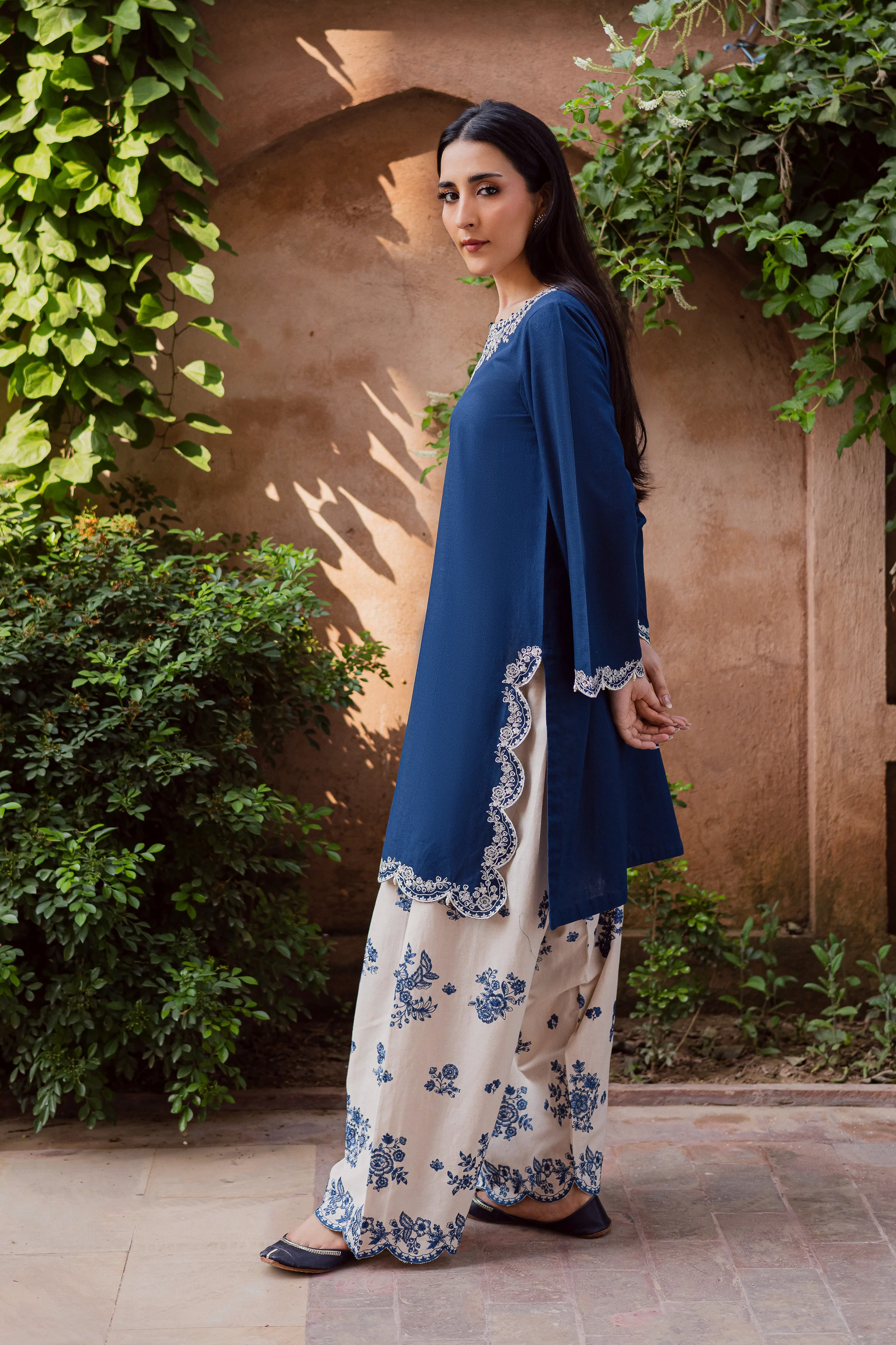 Jeno 2Pc - Embroidered Khaddar Dress - Image 6