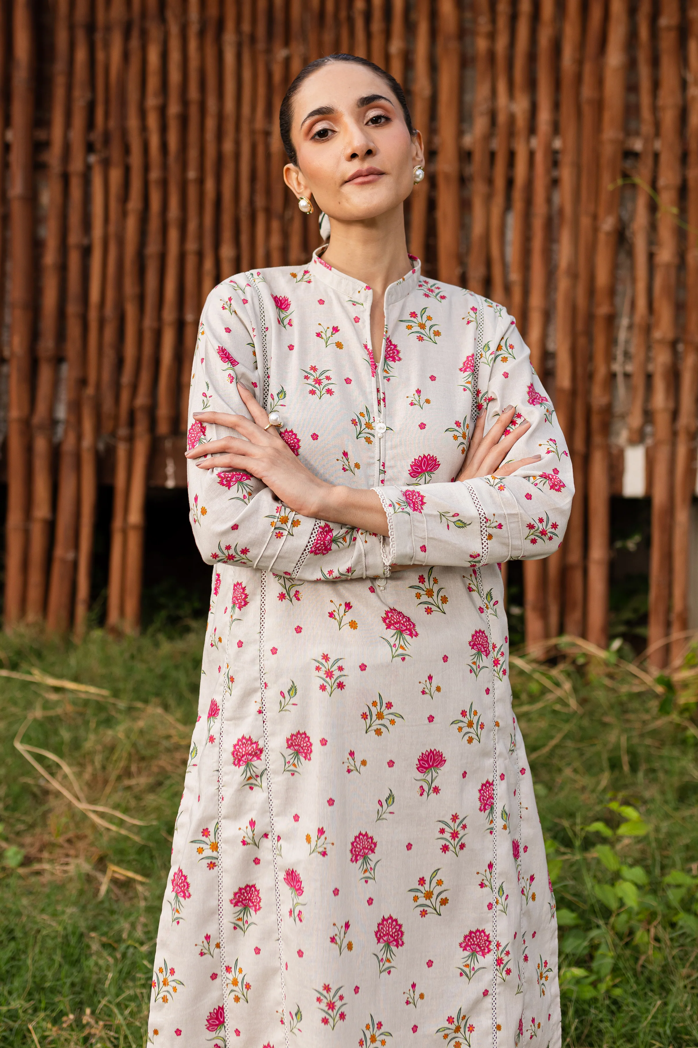 Jerry 2Pc - Printed Khaddar Dress - Image 4