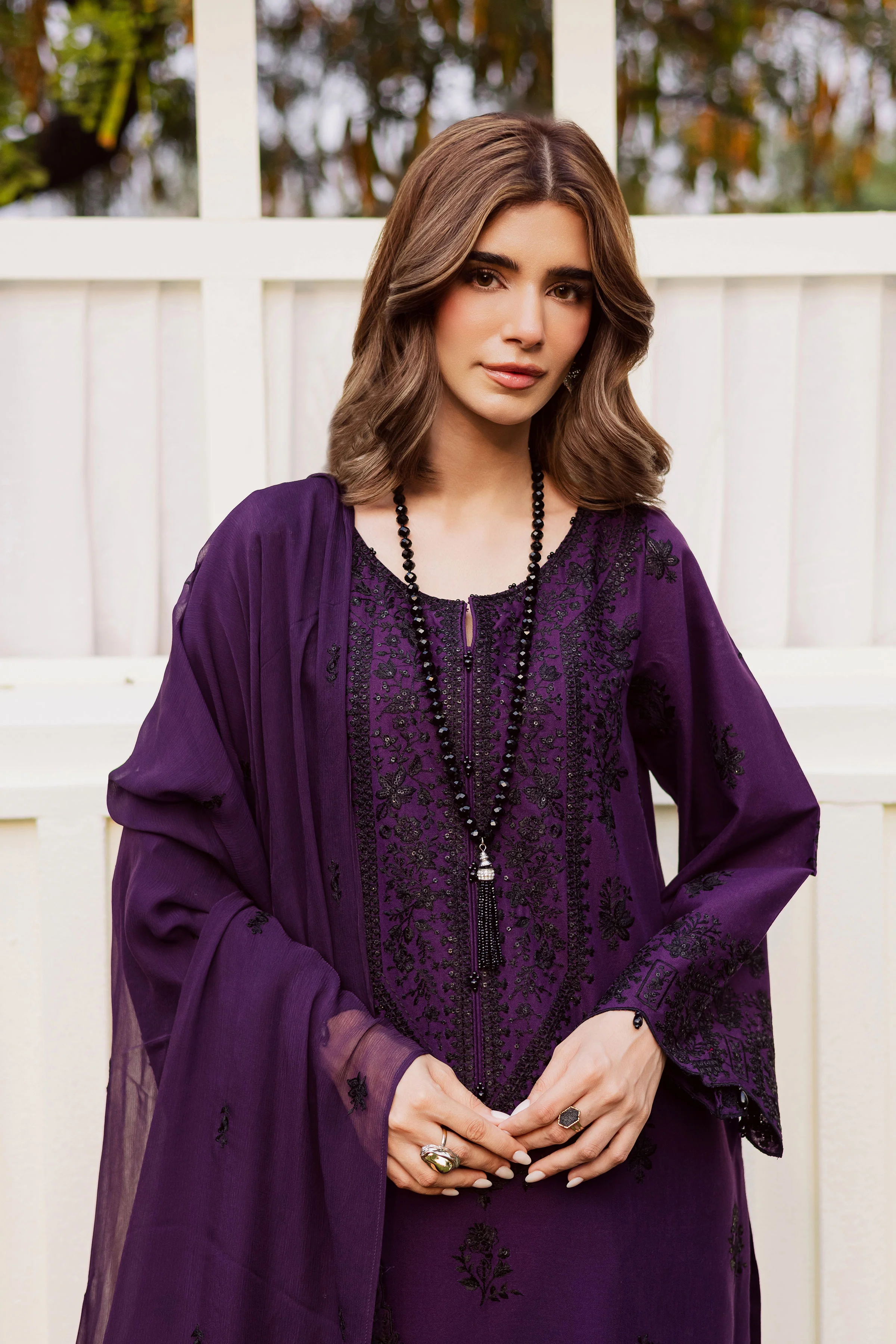 Jimmy 3Pc - Embroidered Khaddar Dress - Image 4