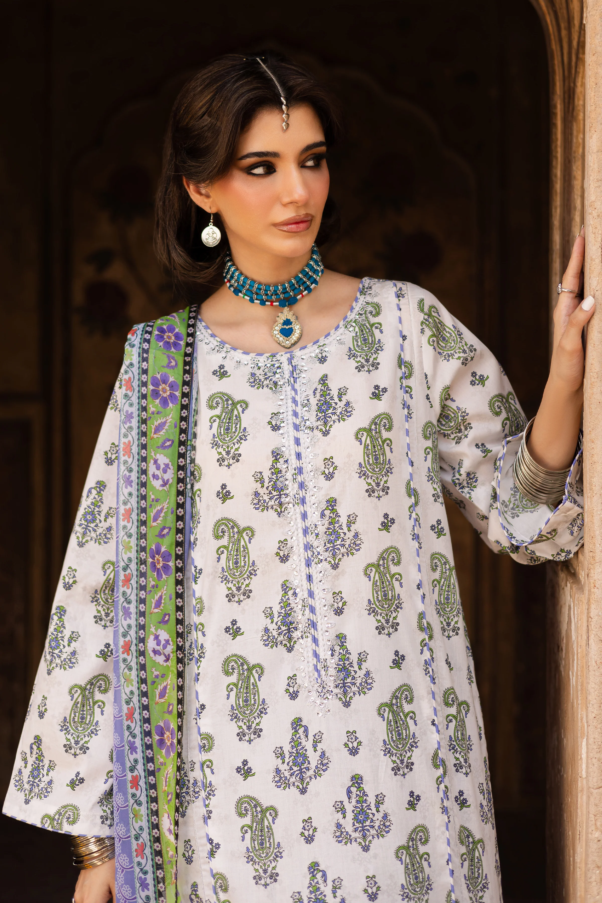 Julie 3Pc- Printed Lawn Dress - Image 2