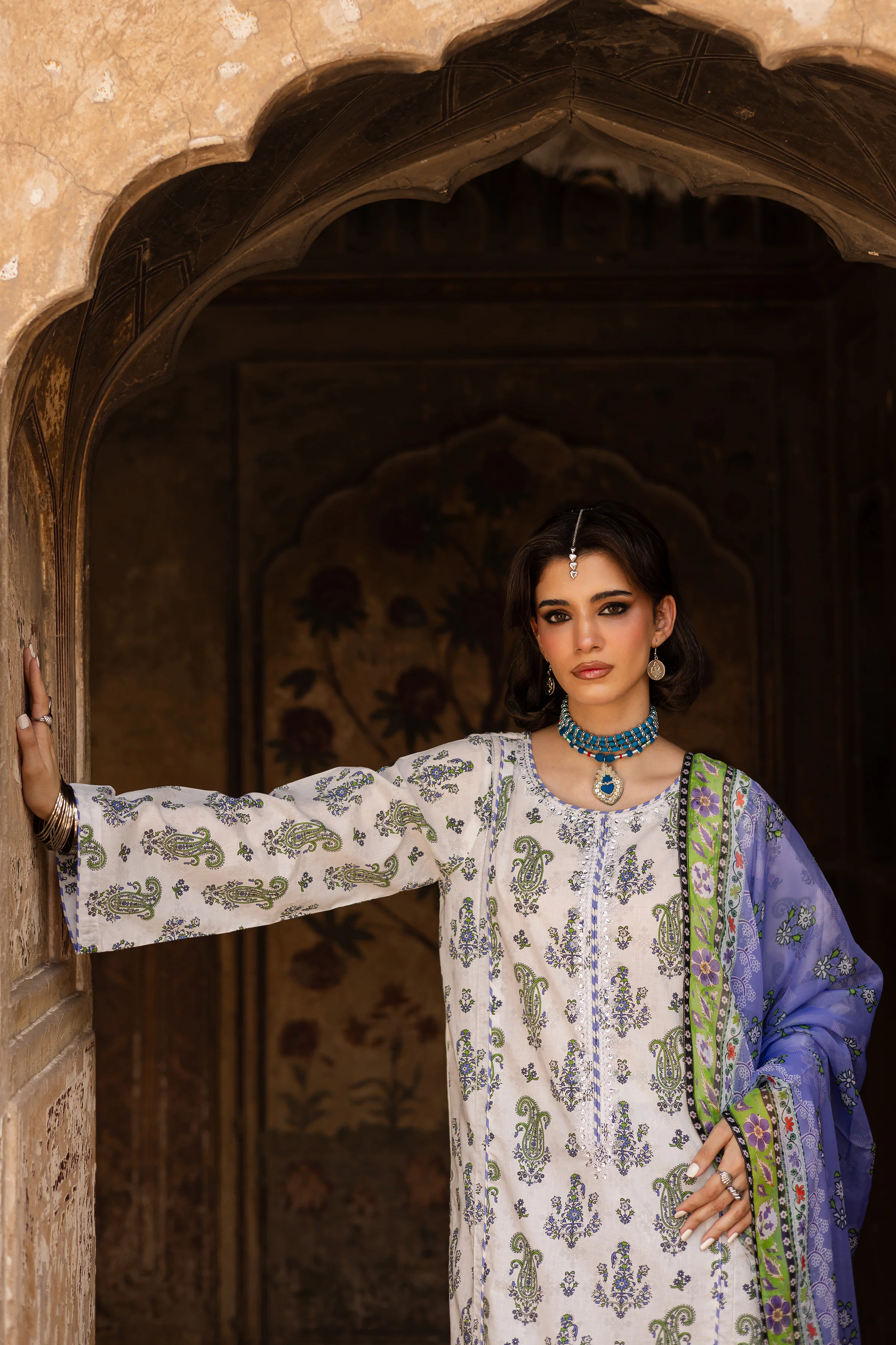 Julie 3Pc- Printed Lawn Dress - Image 3