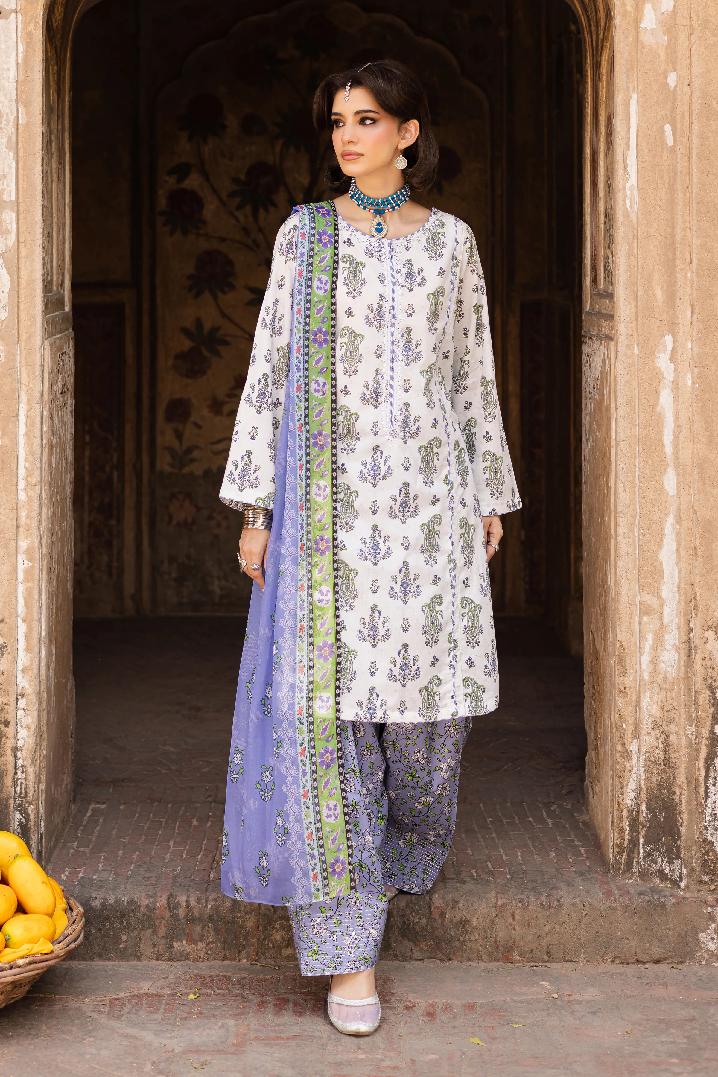 Julie 3Pc- Printed Lawn Dress - Image 5