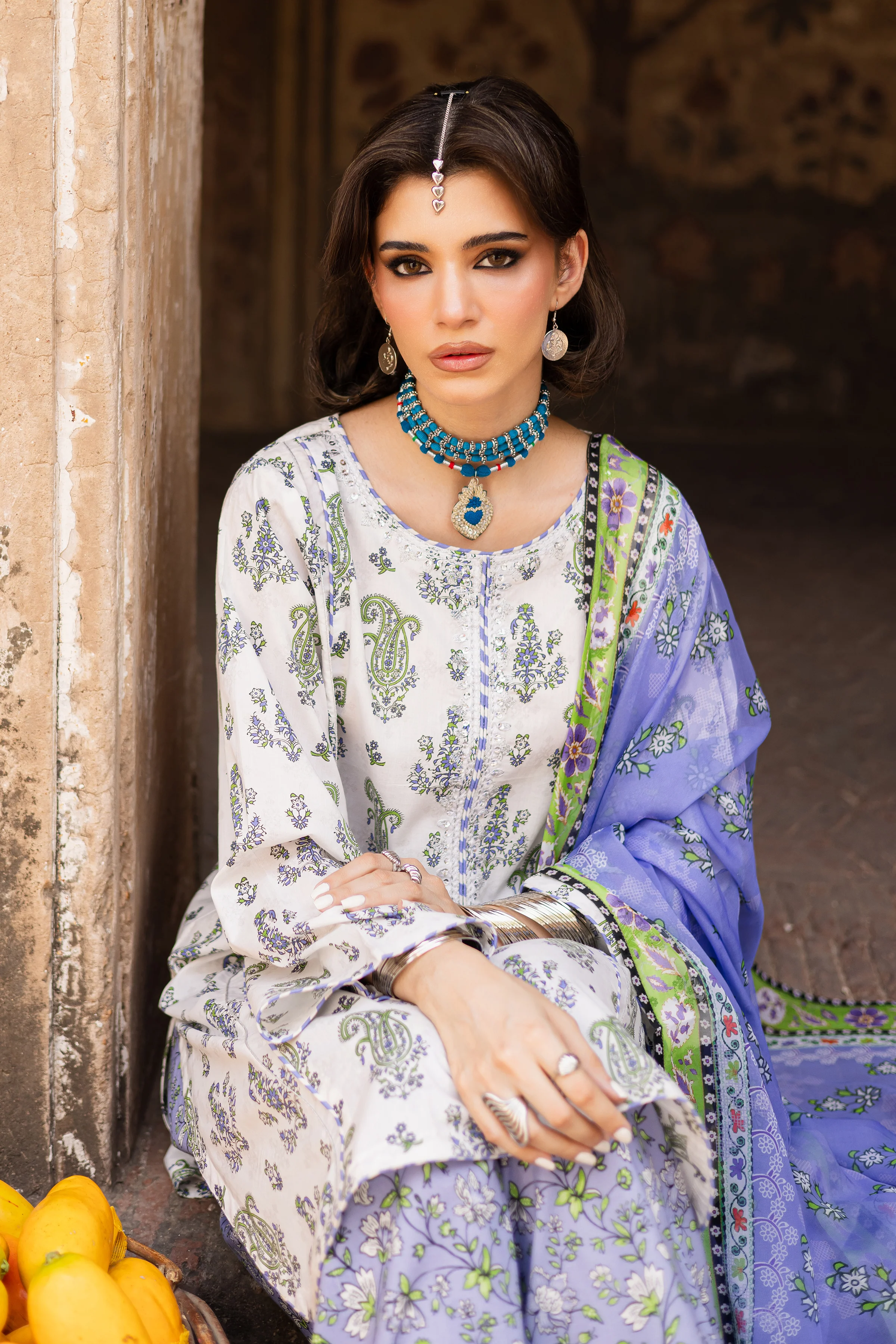 Julie 3Pc- Printed Lawn Dress - Image 6