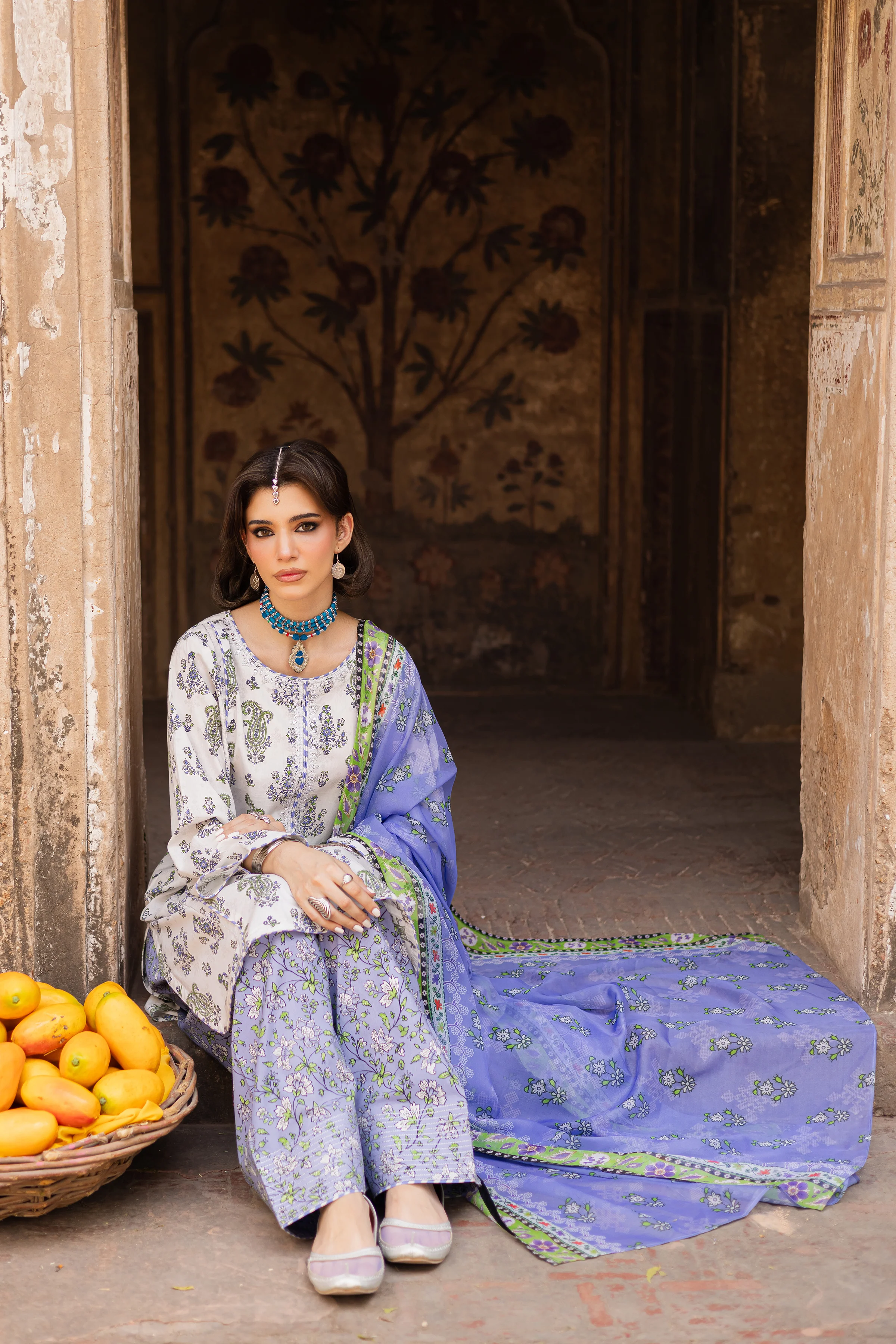 Julie 3Pc- Printed Lawn Dress - Image 7