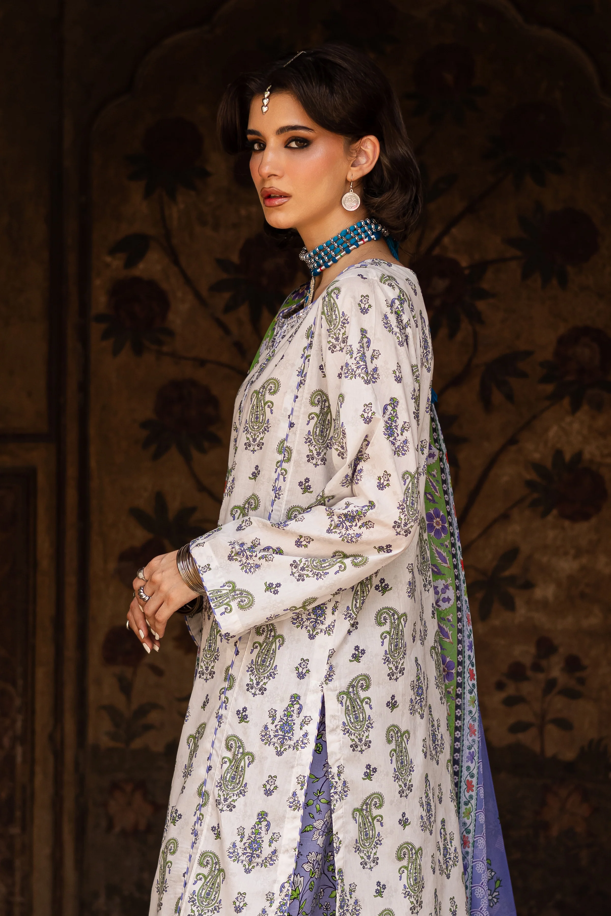 Julie 3Pc- Printed Lawn Dress - Image 8