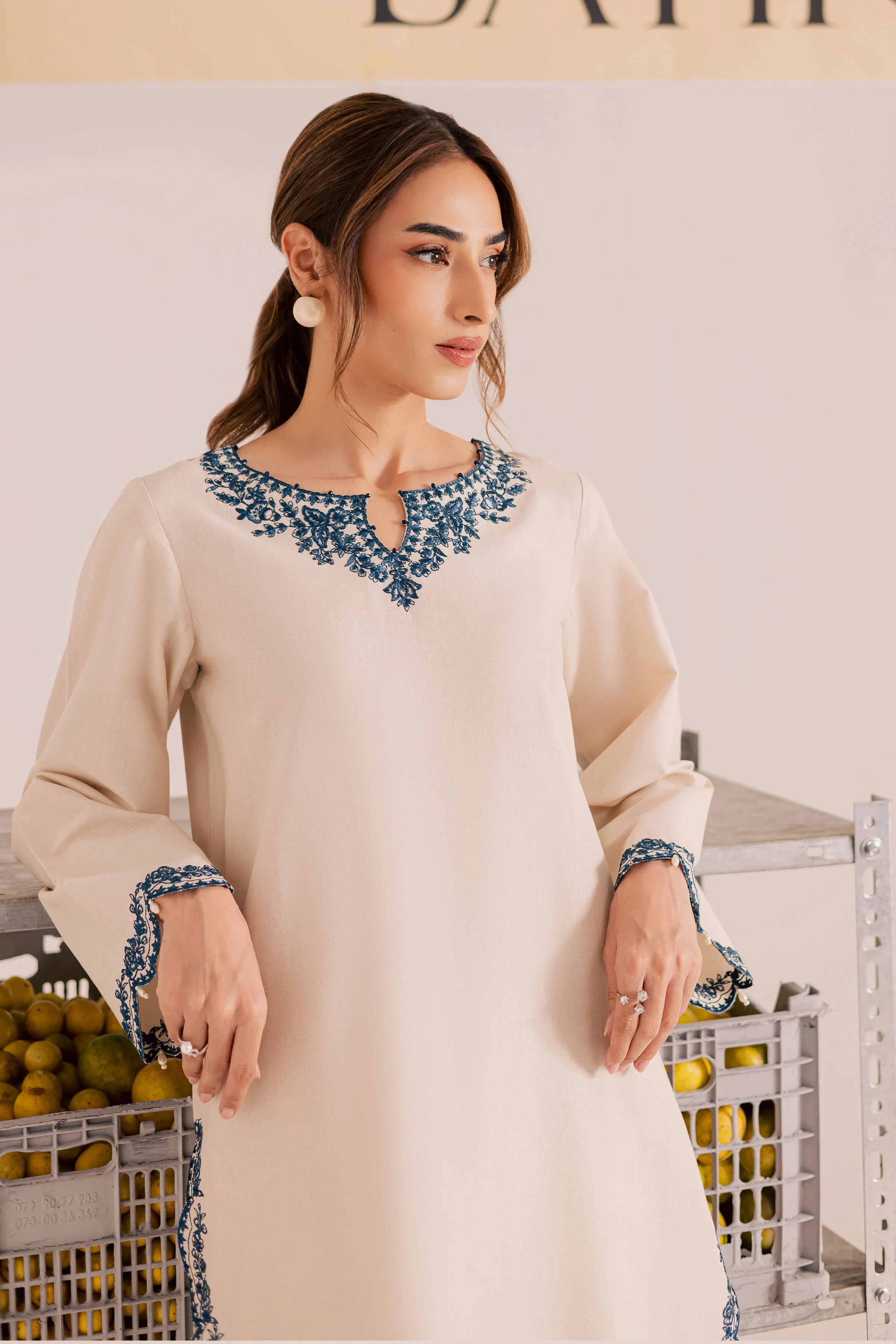 Jumbo 2Pc - Embroidered Khaddar Dress - Image 2
