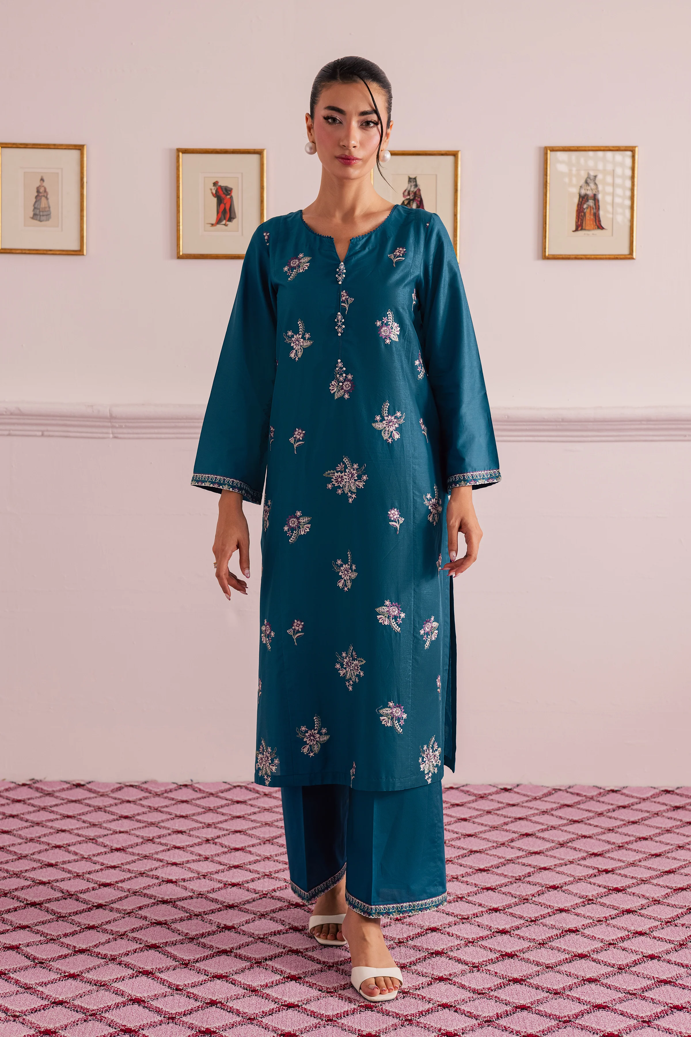 Junett 2Pc - Embroidered Casual Pret - Image 5