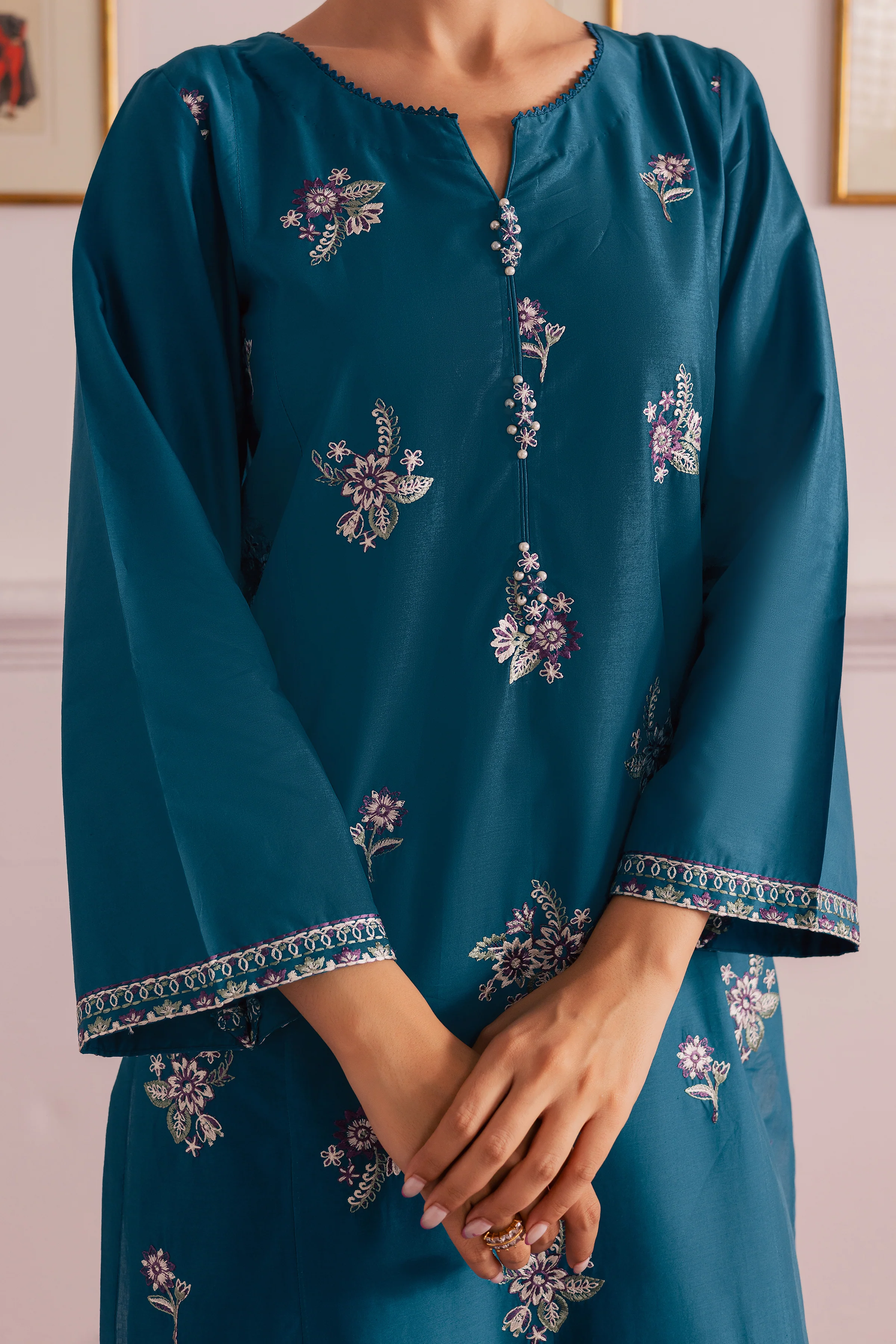 Junett 2Pc - Embroidered Casual Pret - Image 8