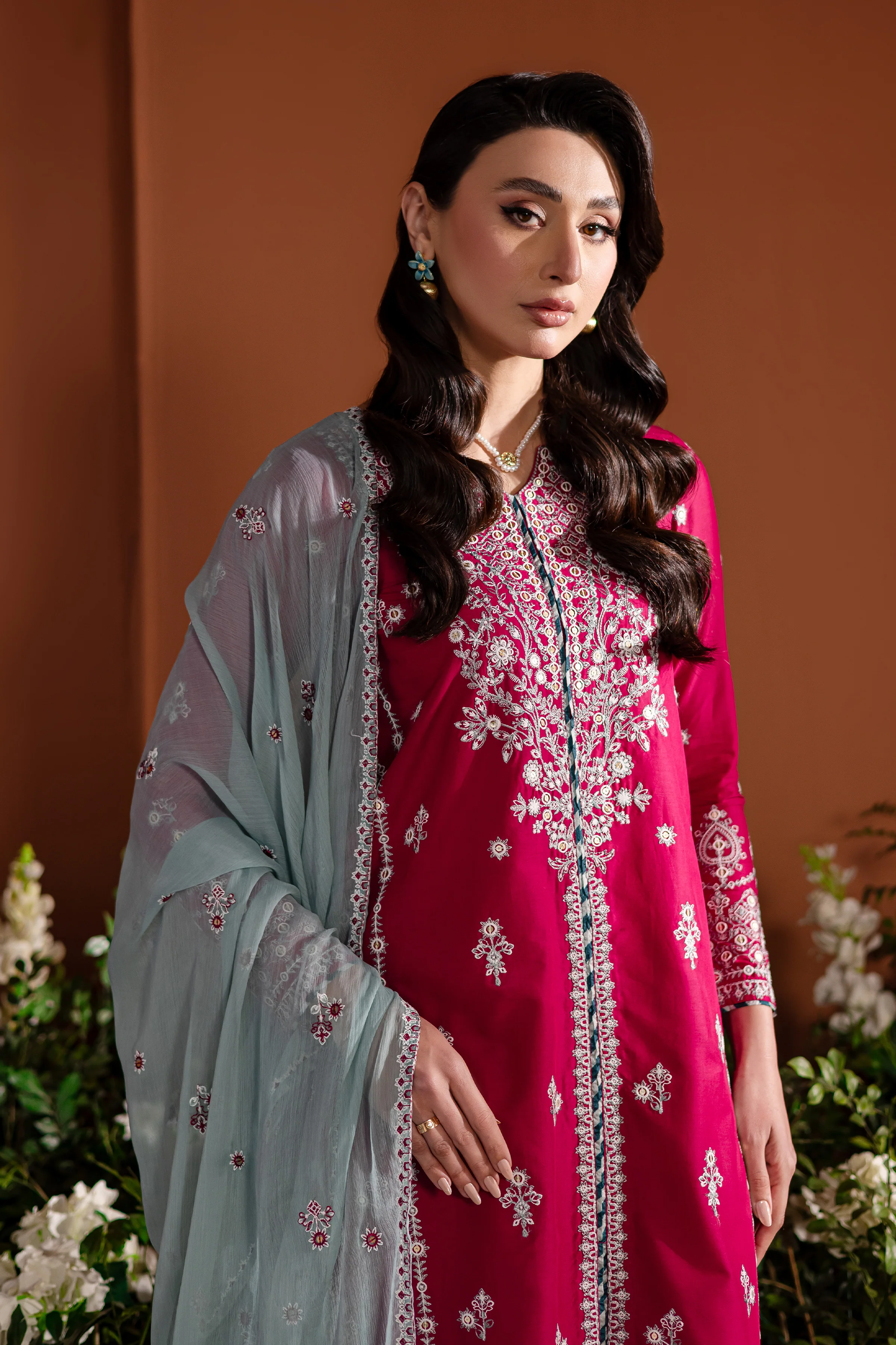 Juno 3Pc - Embroidered Lawn Dress - Image 3