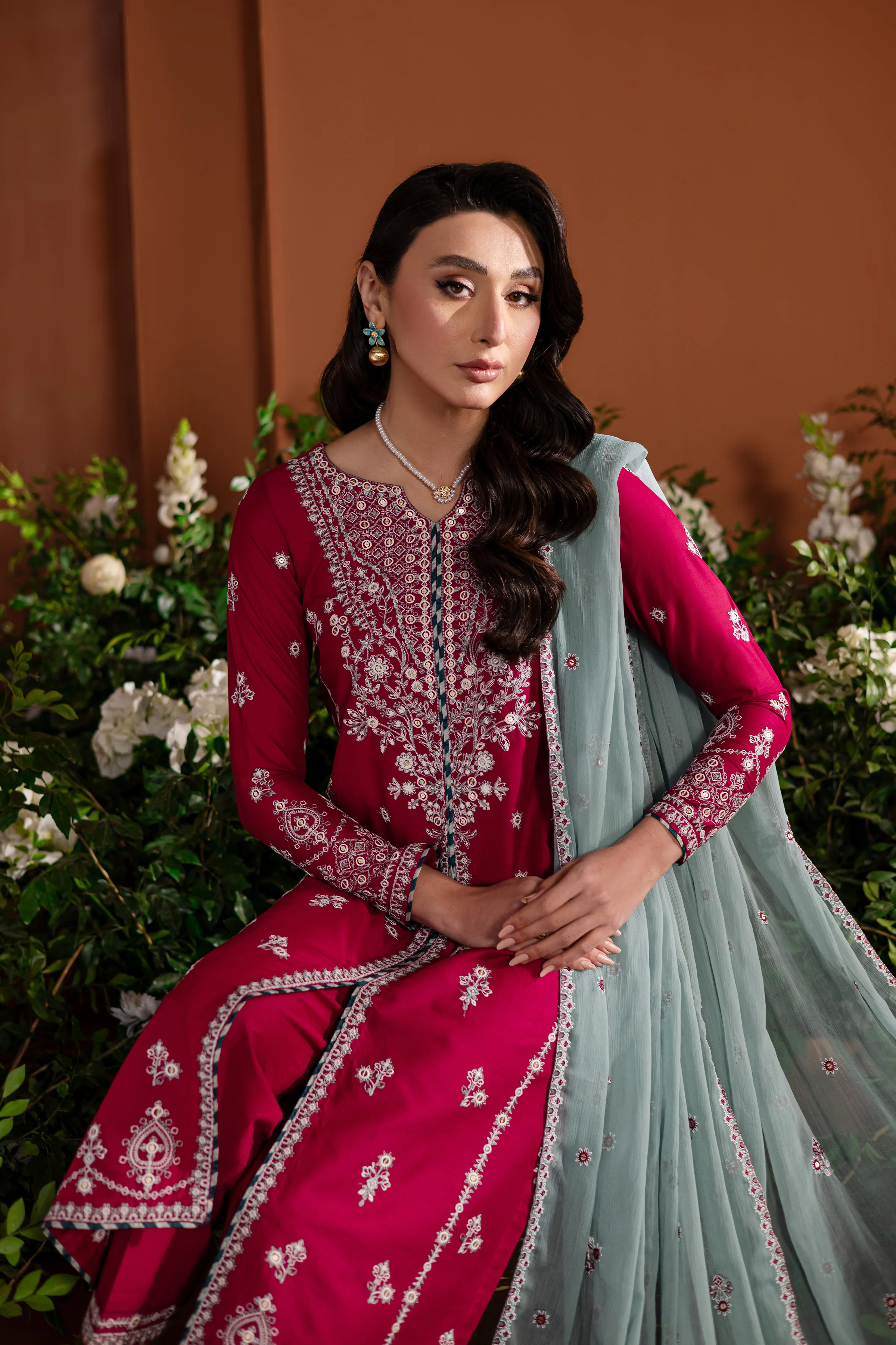 Juno 3Pc - Embroidered Lawn Dress - Image 5