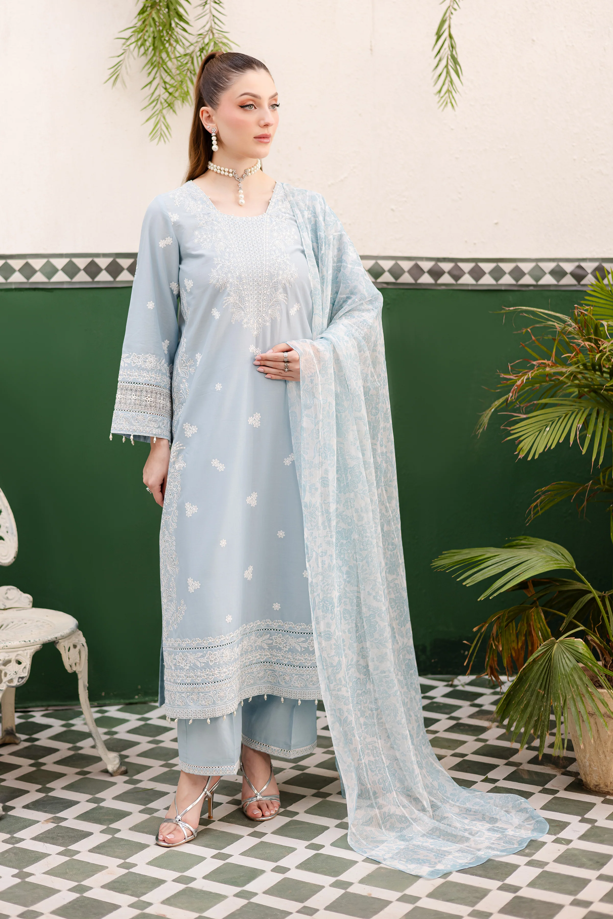 Kaavish 3Pc - Festive Eid Pret - Image 5