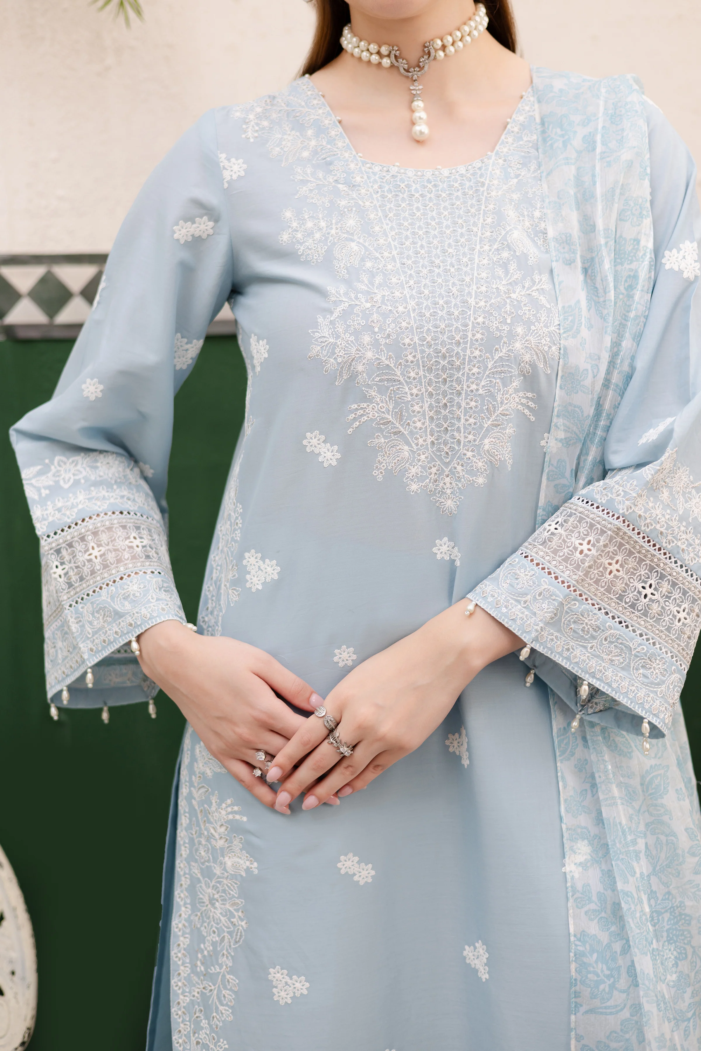 Kaavish 3Pc - Festive Eid Pret - Image 8