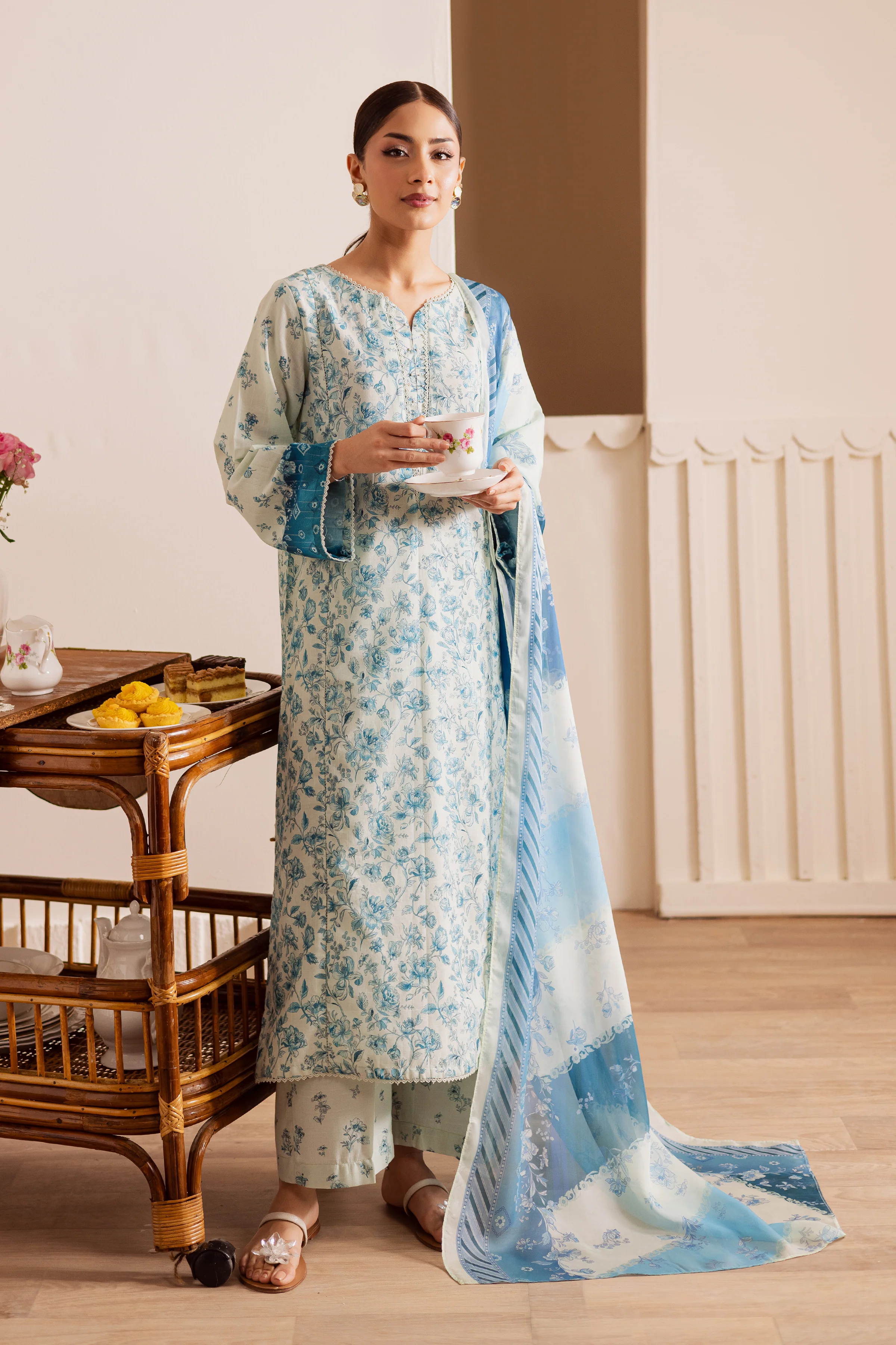 Kai 3Pc - Printed Casual Pret - Image 4