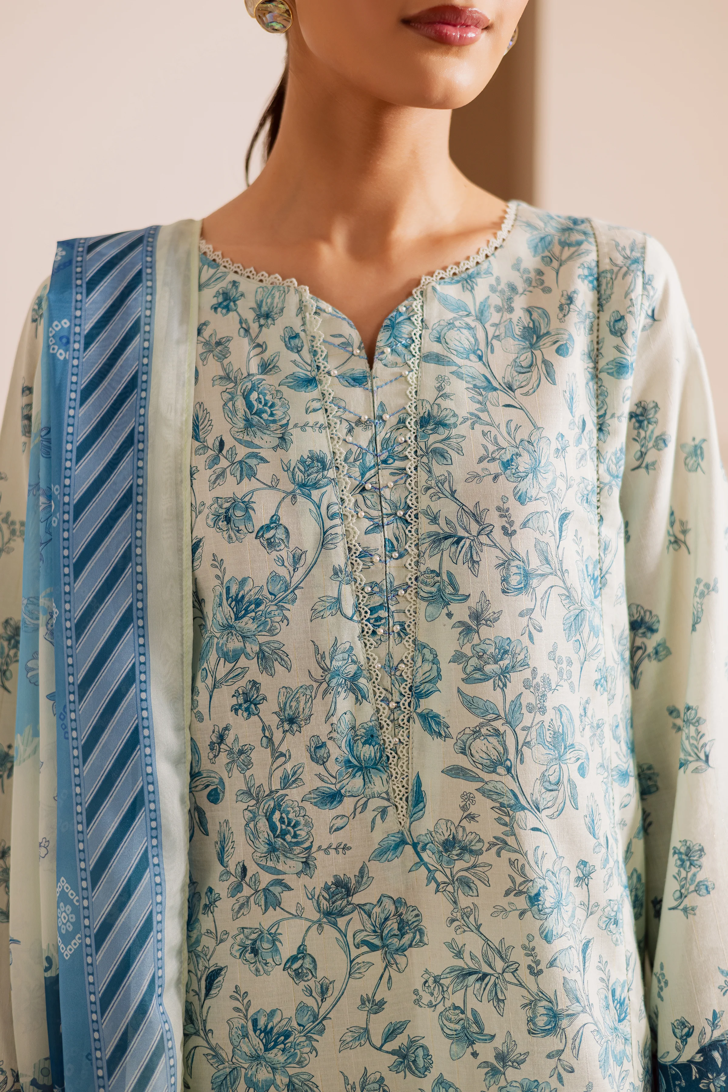 Kai 3Pc - Printed Casual Pret - Image 8