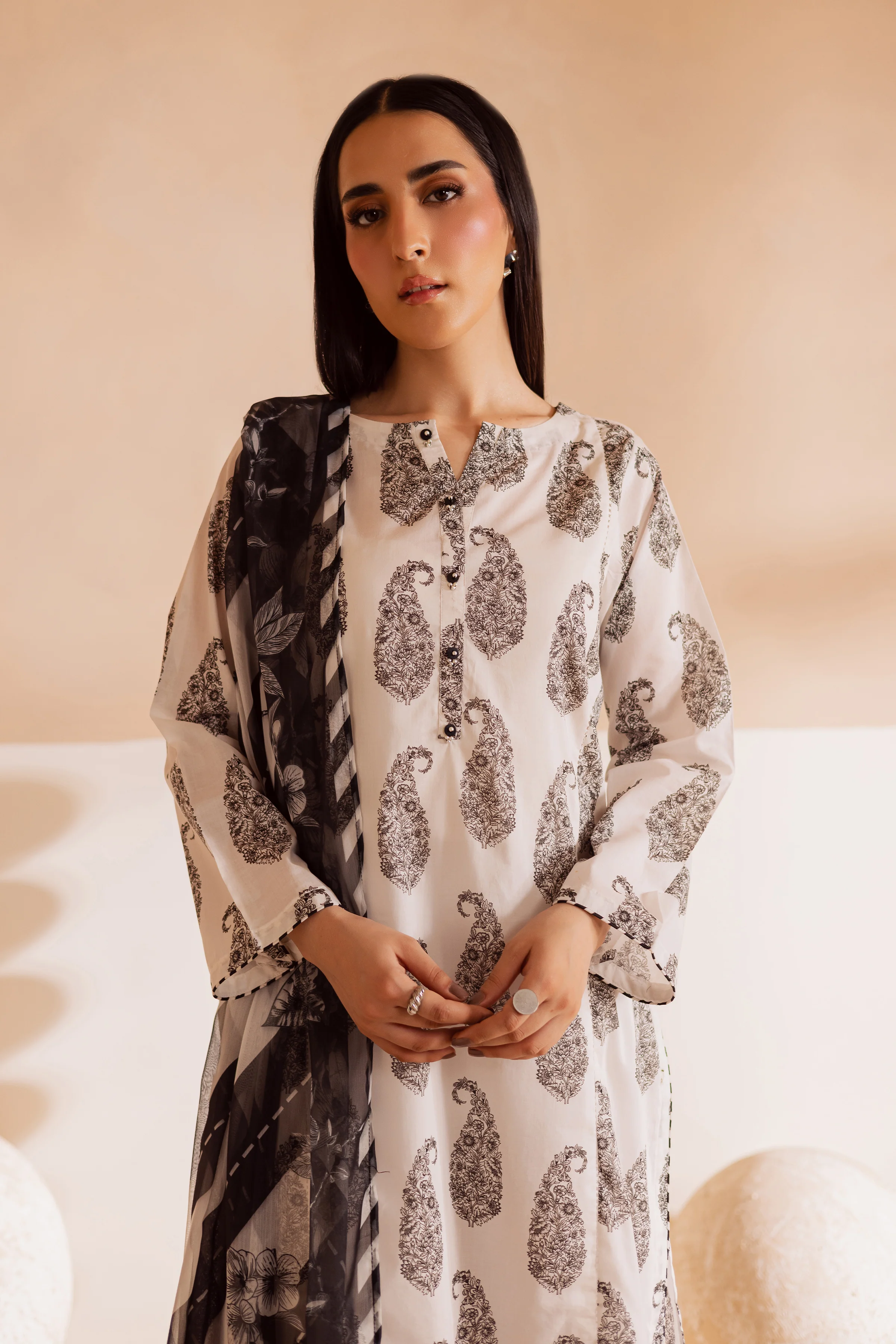 Kakashi 3Pc - Printed Lawn Dress - Image 2