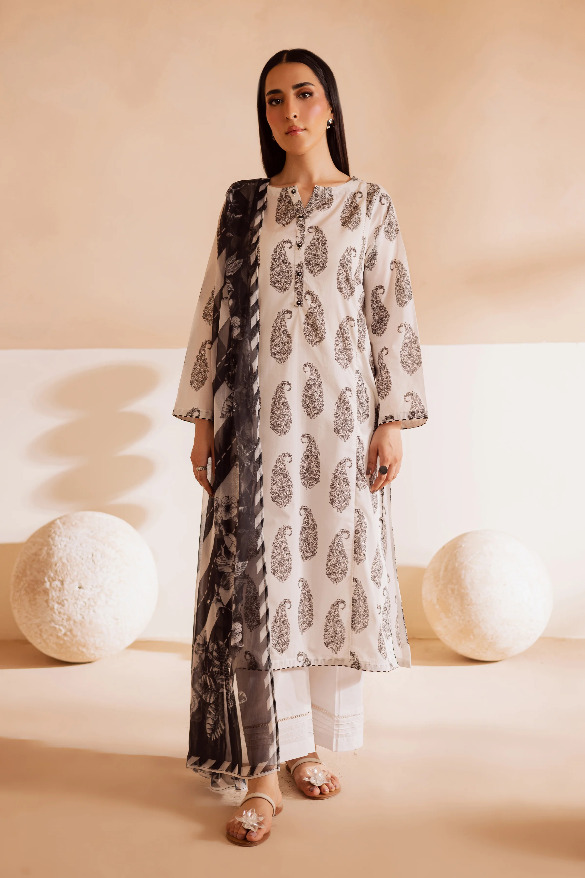 Kakashi 3Pc - Printed Lawn Dress - Image 5