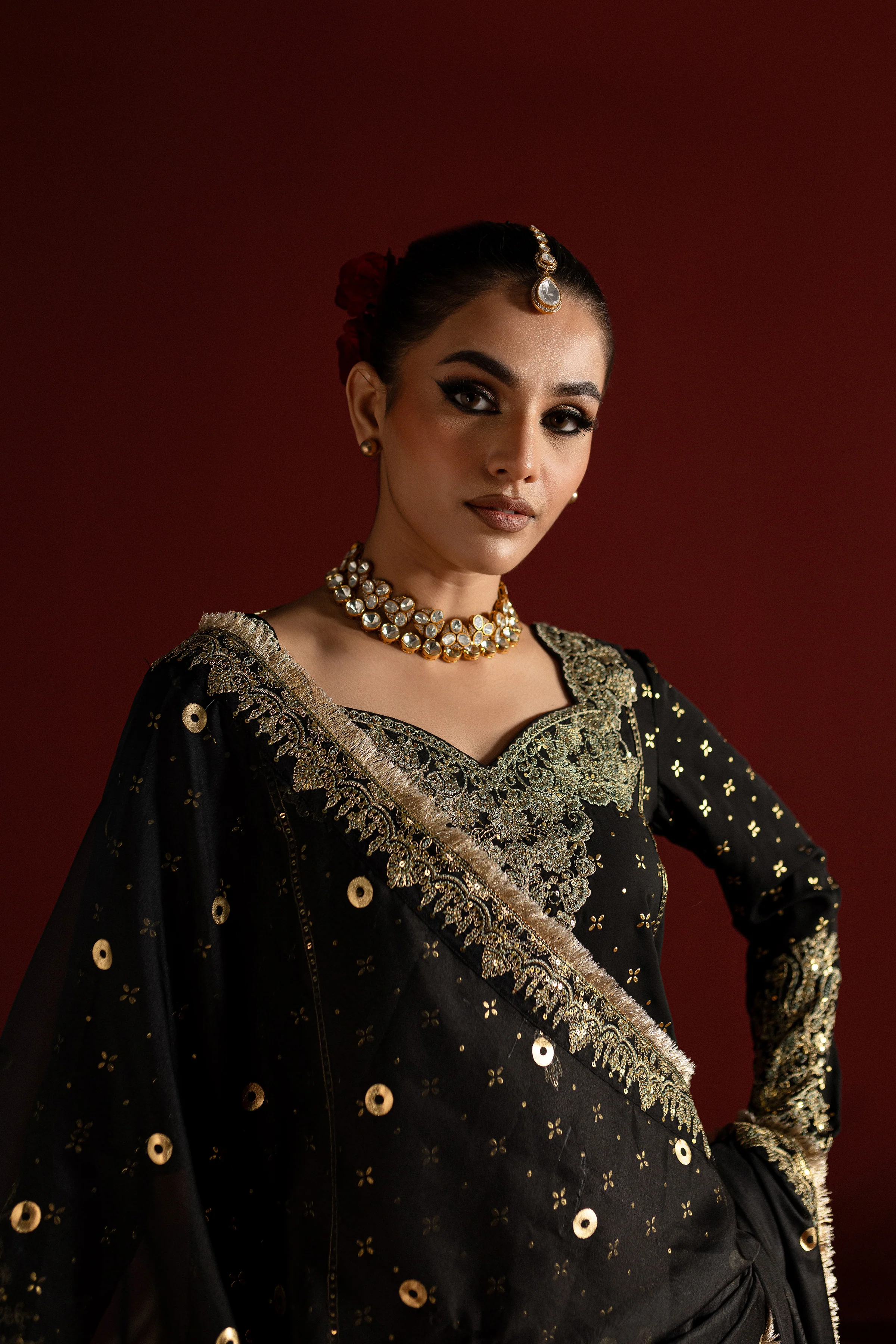 Kiran 3Pc - Embroidered Georgette Luxe Pret - Image 3