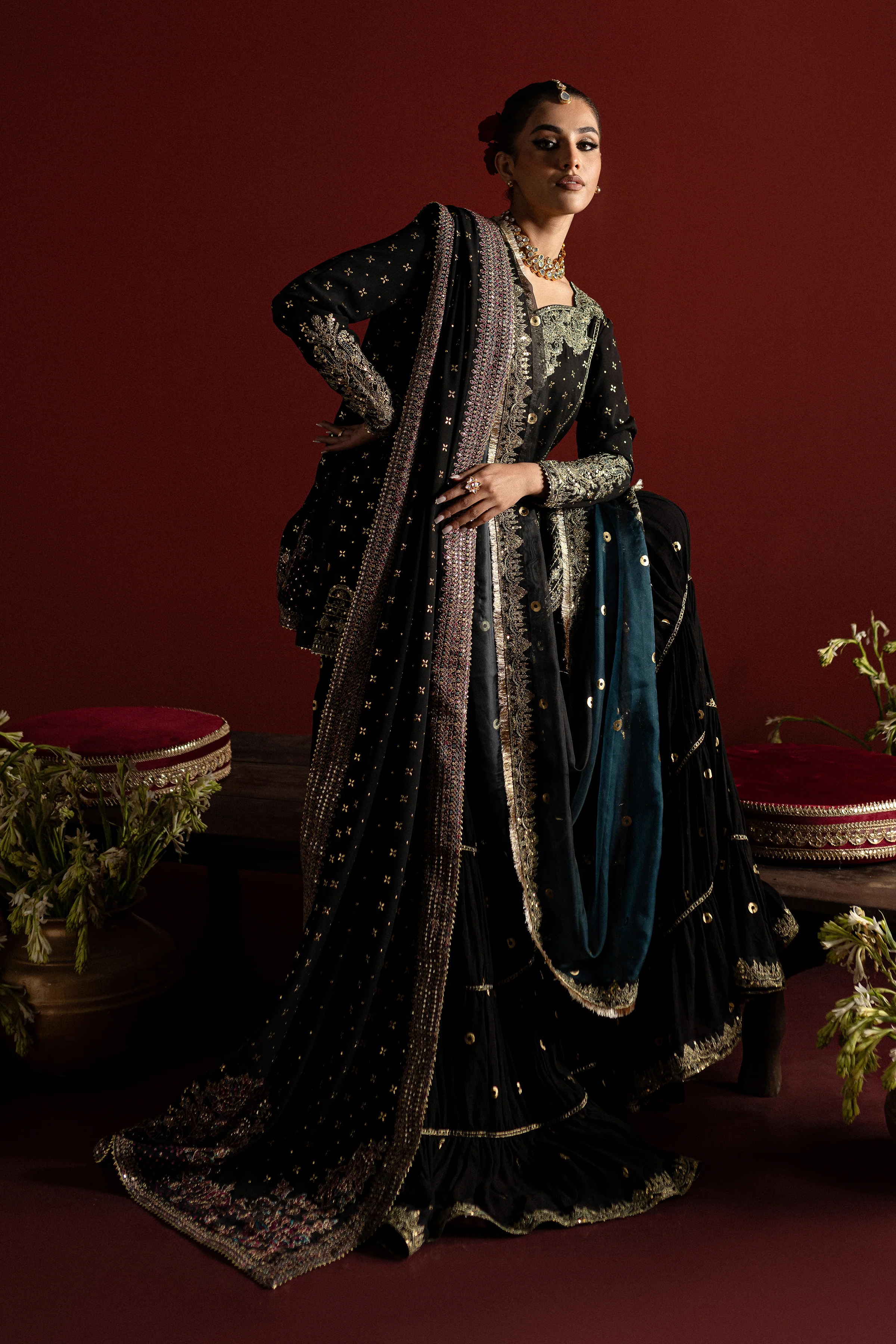 Kiran 3Pc - Embroidered Georgette Luxe Pret - Image 4
