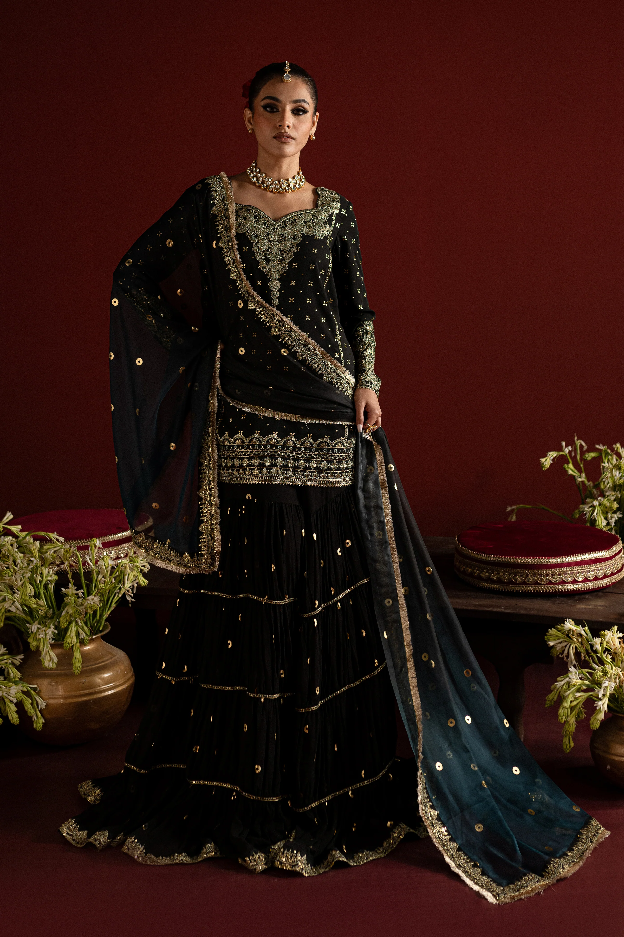 Kiran 3Pc - Embroidered Georgette Luxe Pret - Image 5