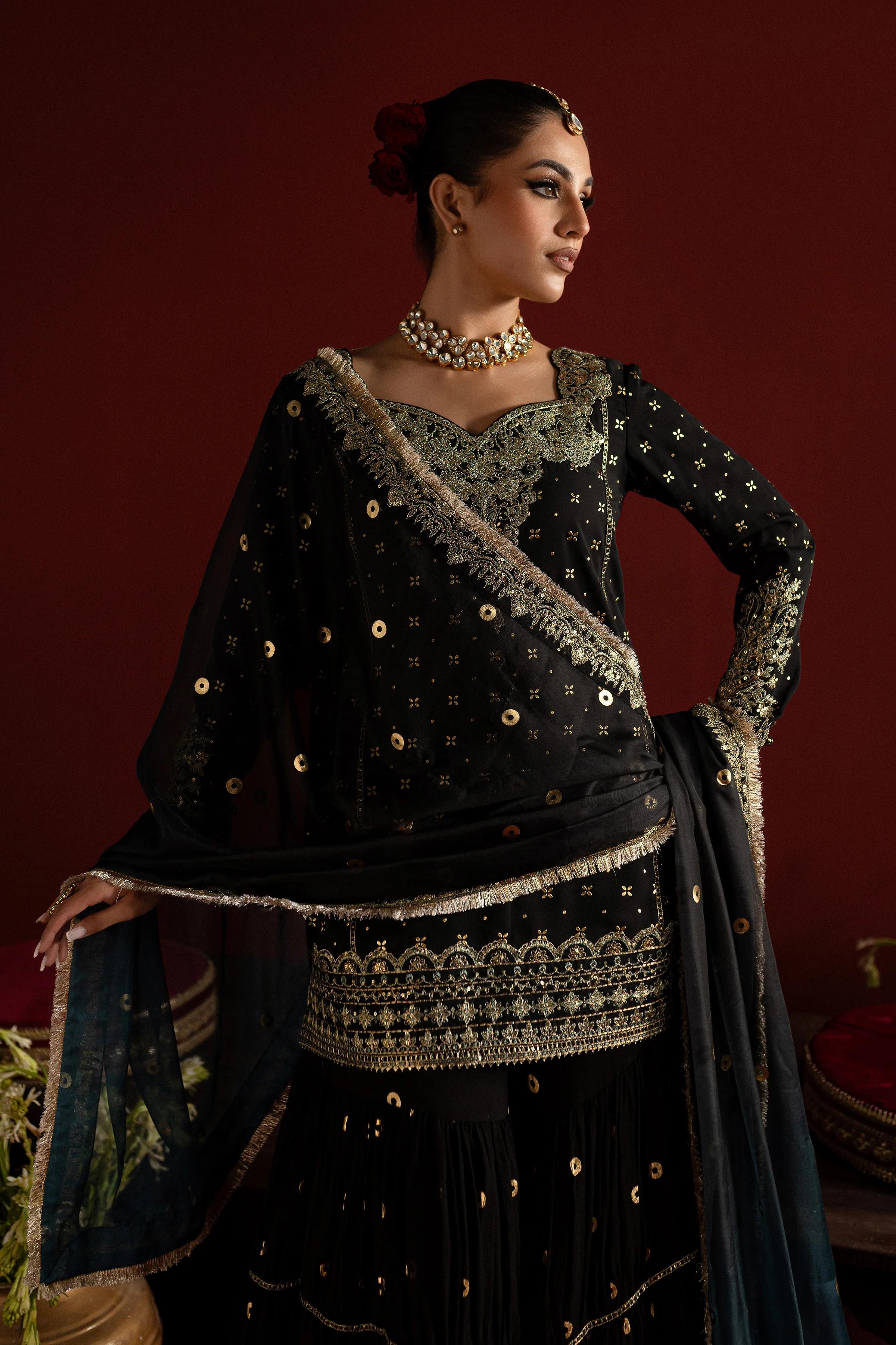 Kiran 3Pc - Embroidered Georgette Luxe Pret - Image 6
