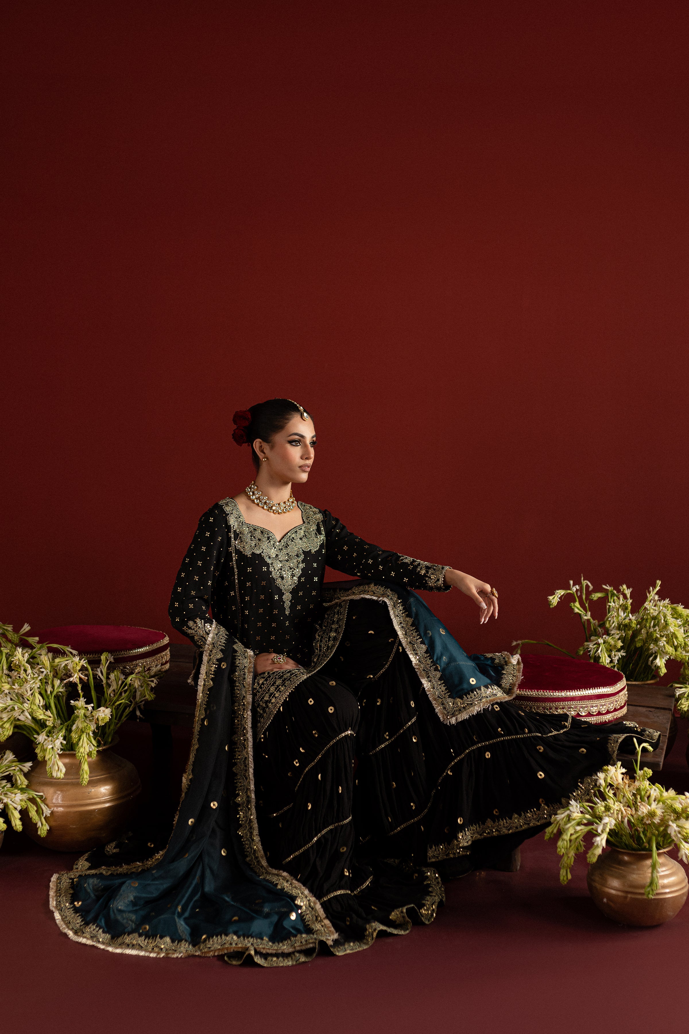 Kiran 3Pc - Embroidered Georgette Luxe Pret - Image 7