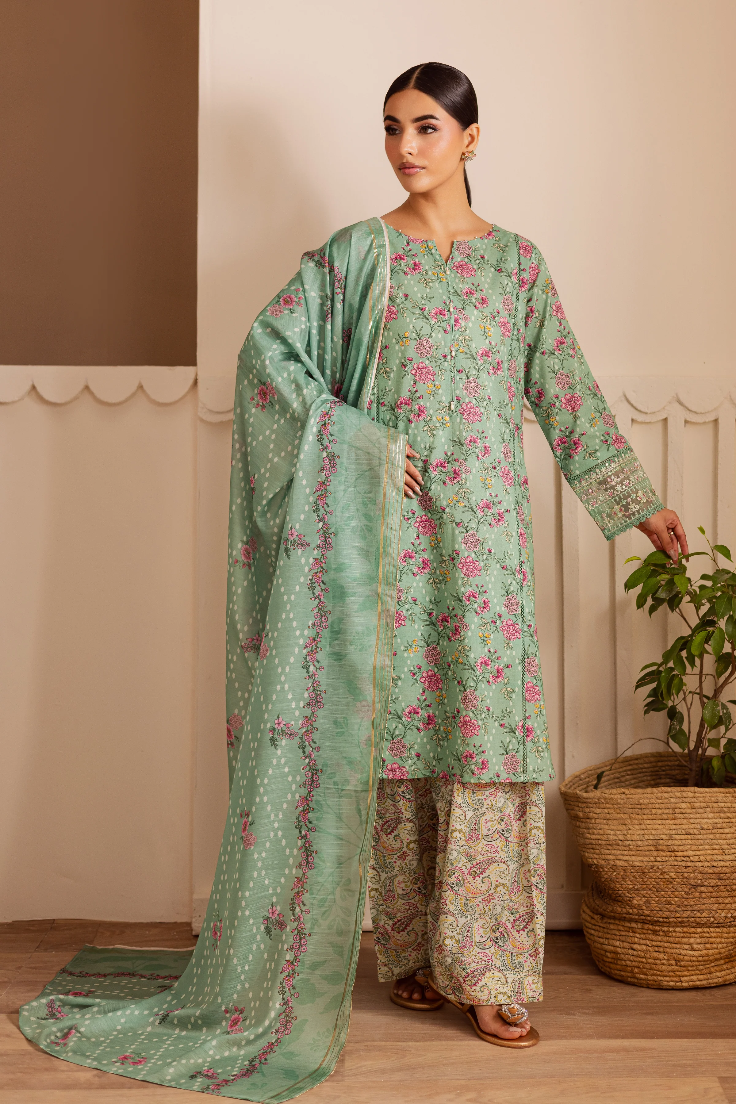 Krystal 3Pc - Printed Casual Pret - Image 5