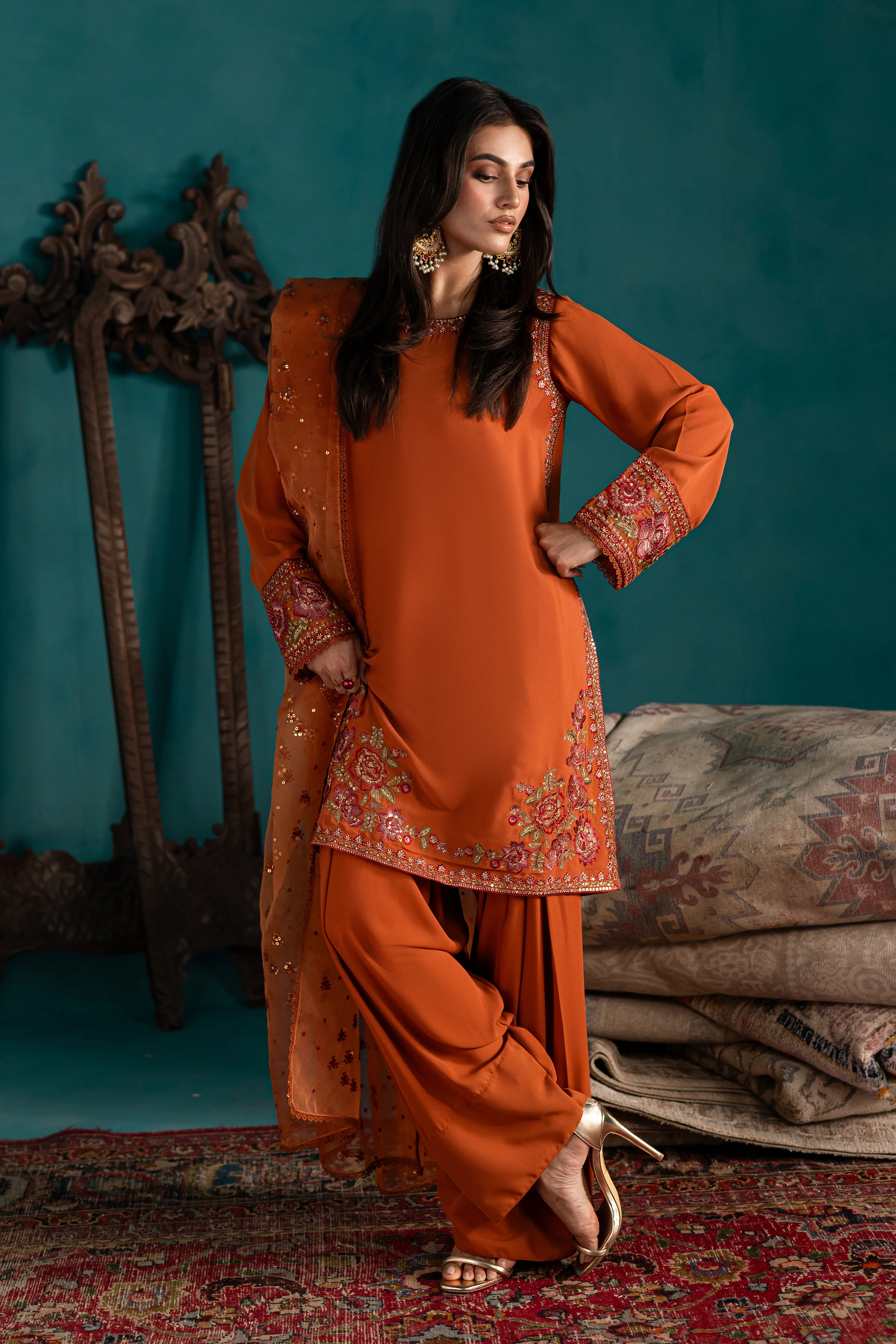 Kumsel 3Pc - Georgette Luxe Pret - Image 5