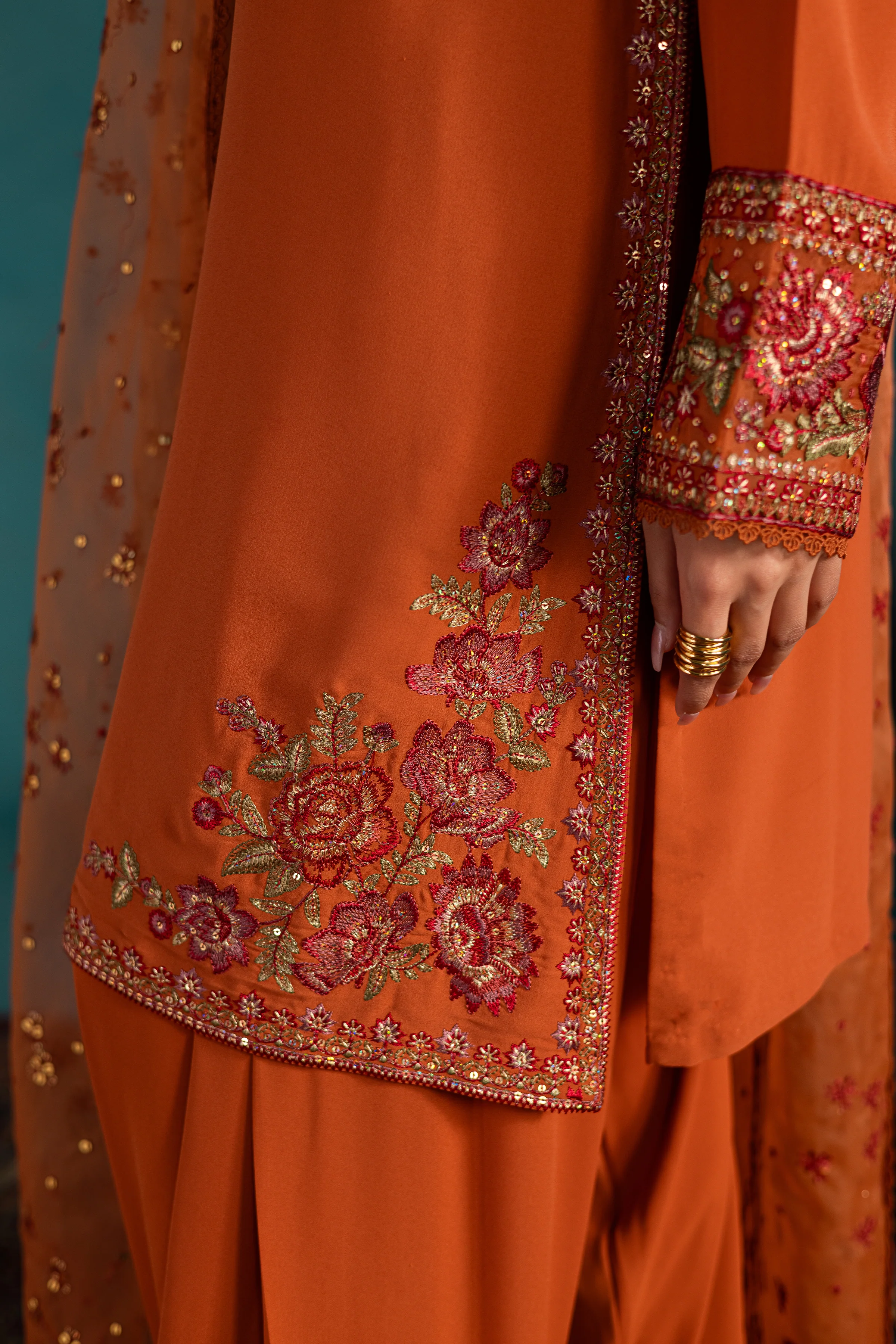 Kumsel 3Pc - Georgette Luxe Pret - Image 8