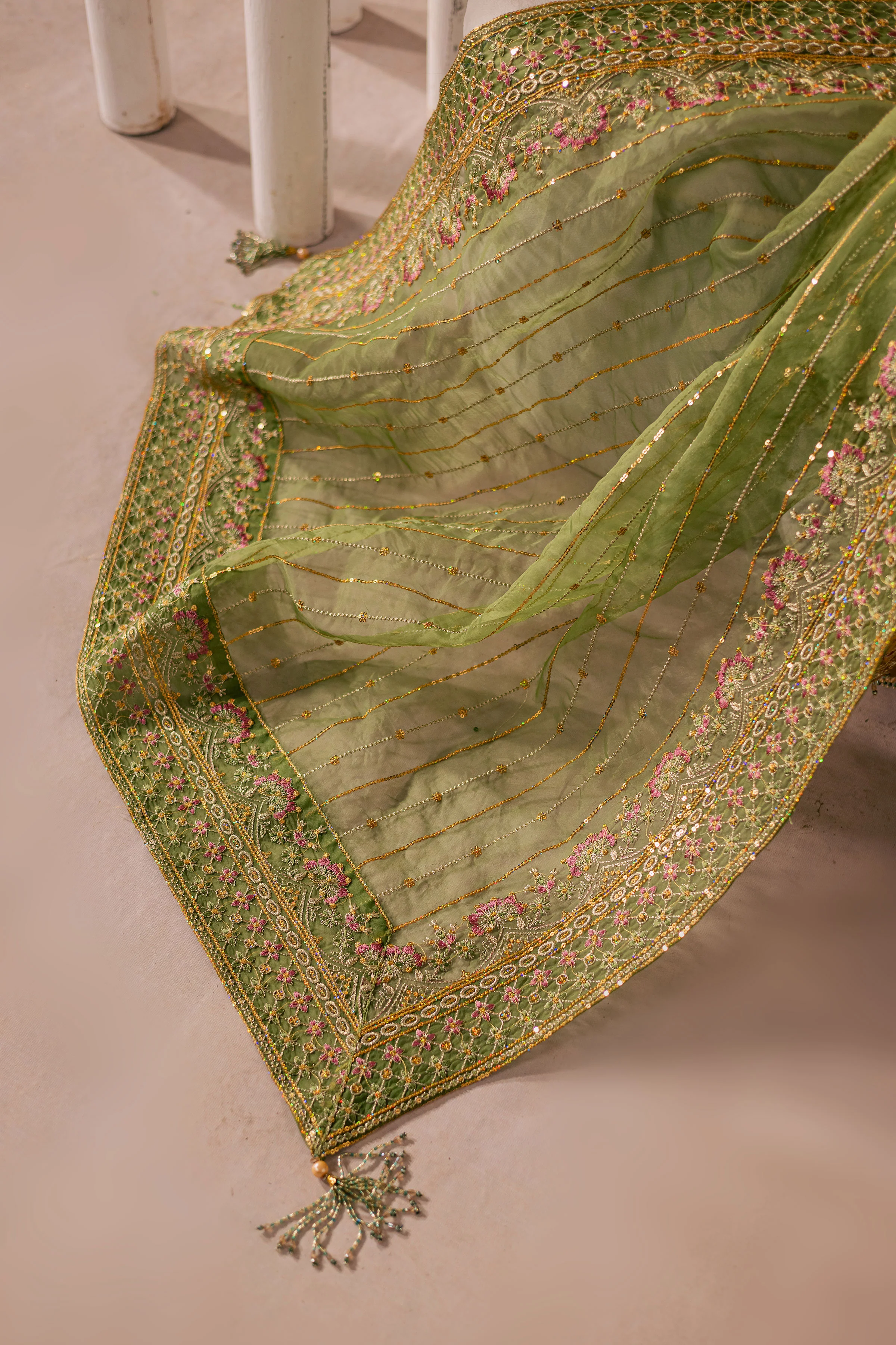 Lailomah 3Pc - Embroidered Luxe Pret - Image 7