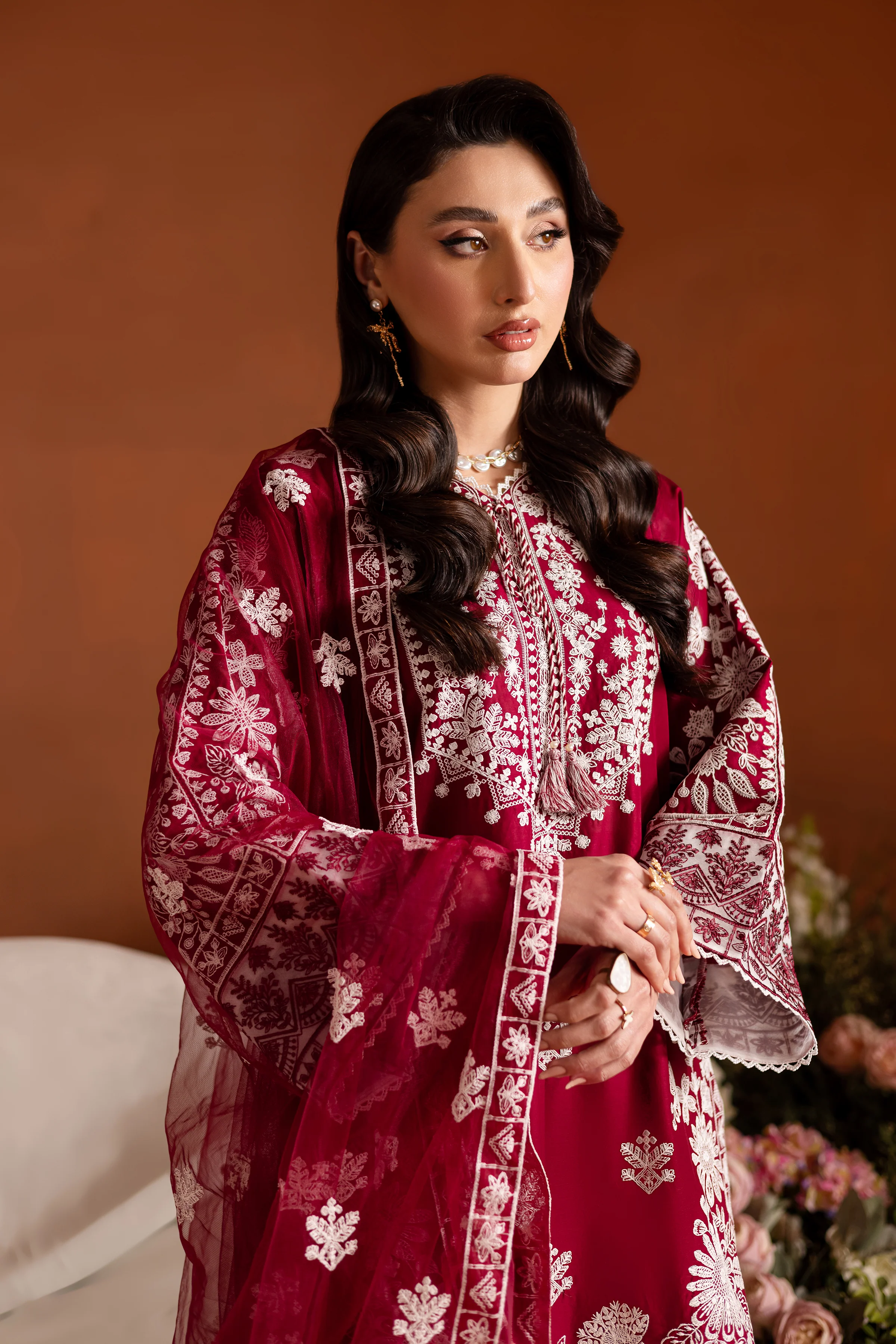 Lamino 3Pc - Embroidered Lawn Dress - Image 2
