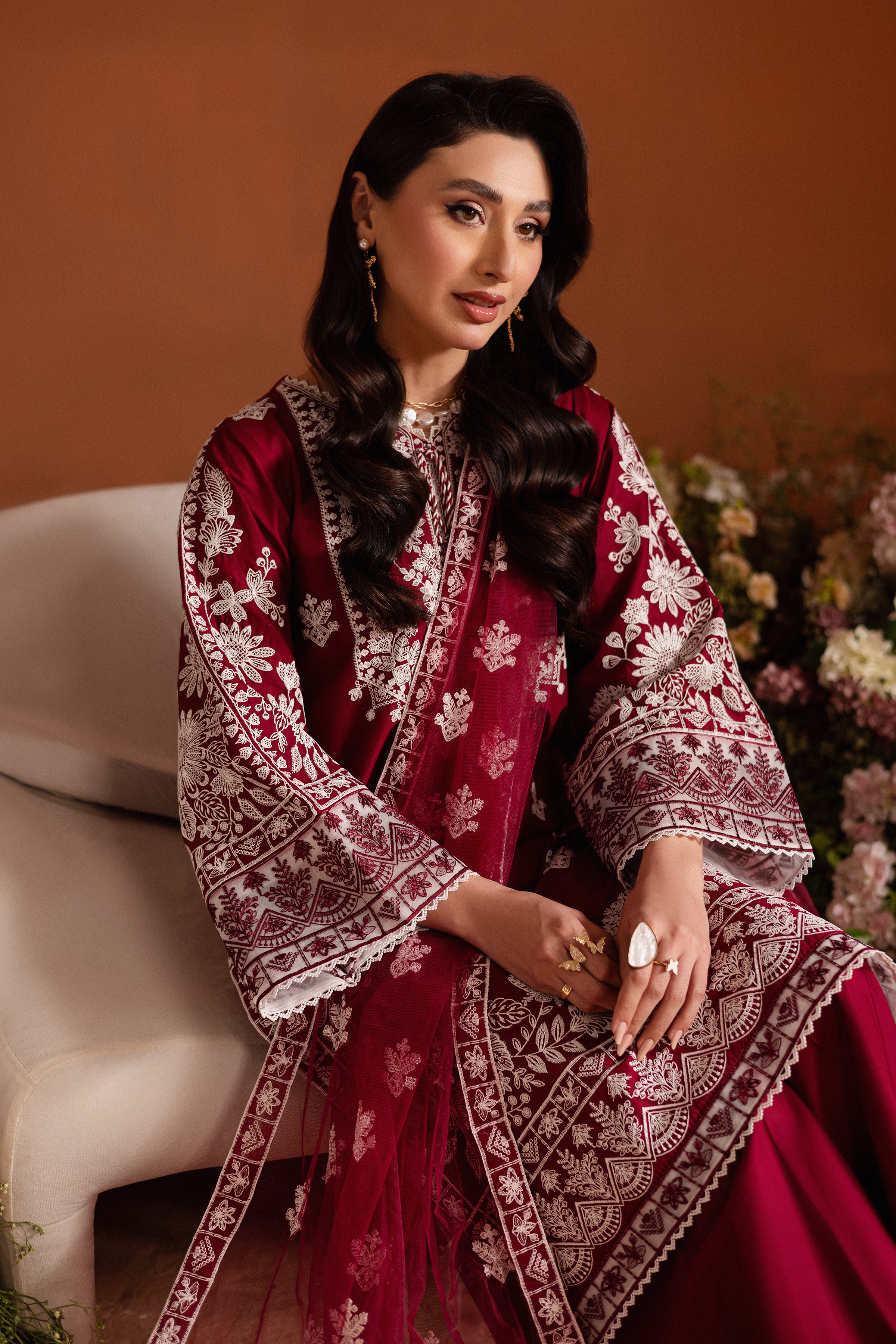 Lamino 3Pc - Embroidered Lawn Dress - Image 3
