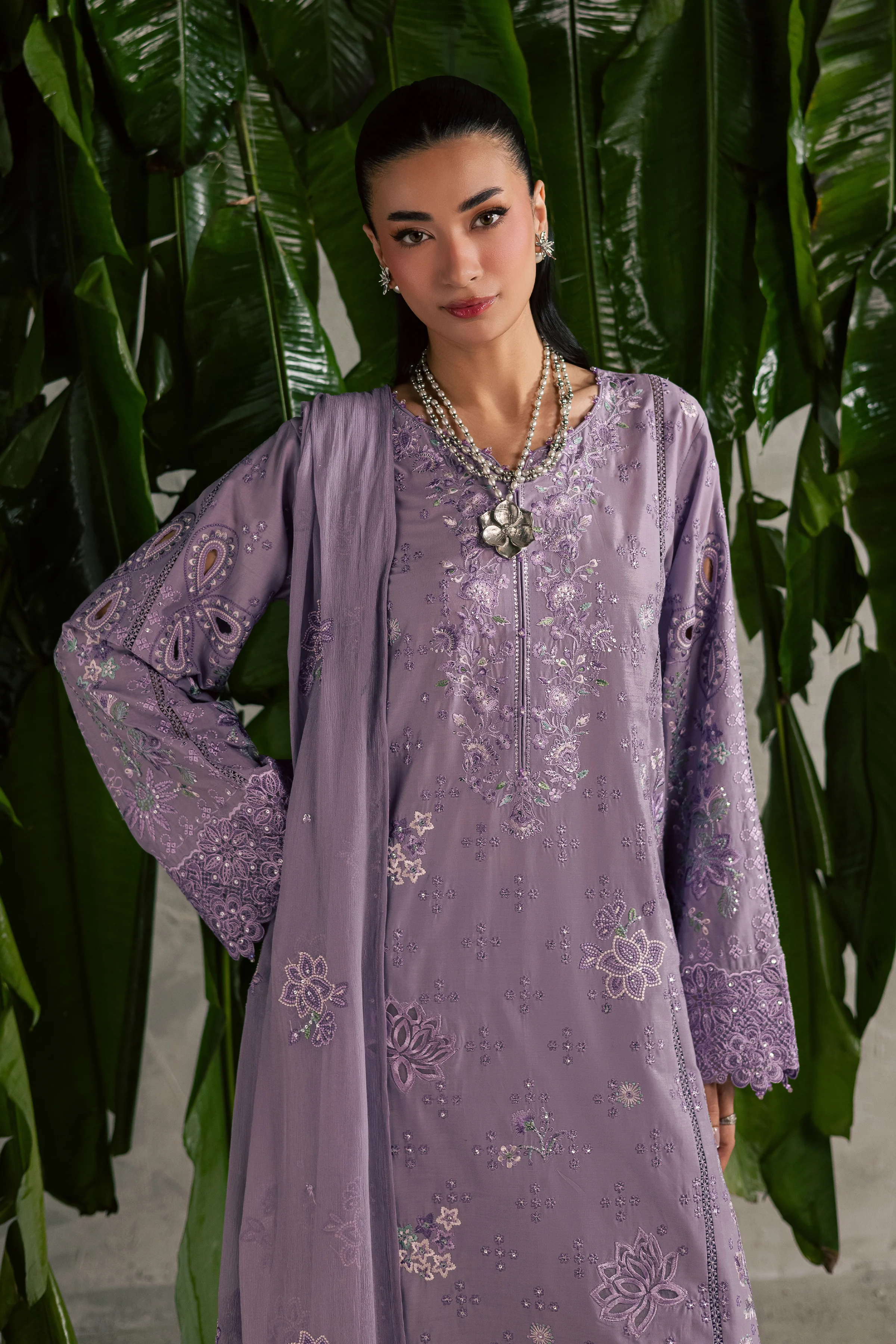Lavena 3Pc - Festive Embroidered Lawn - Image 3