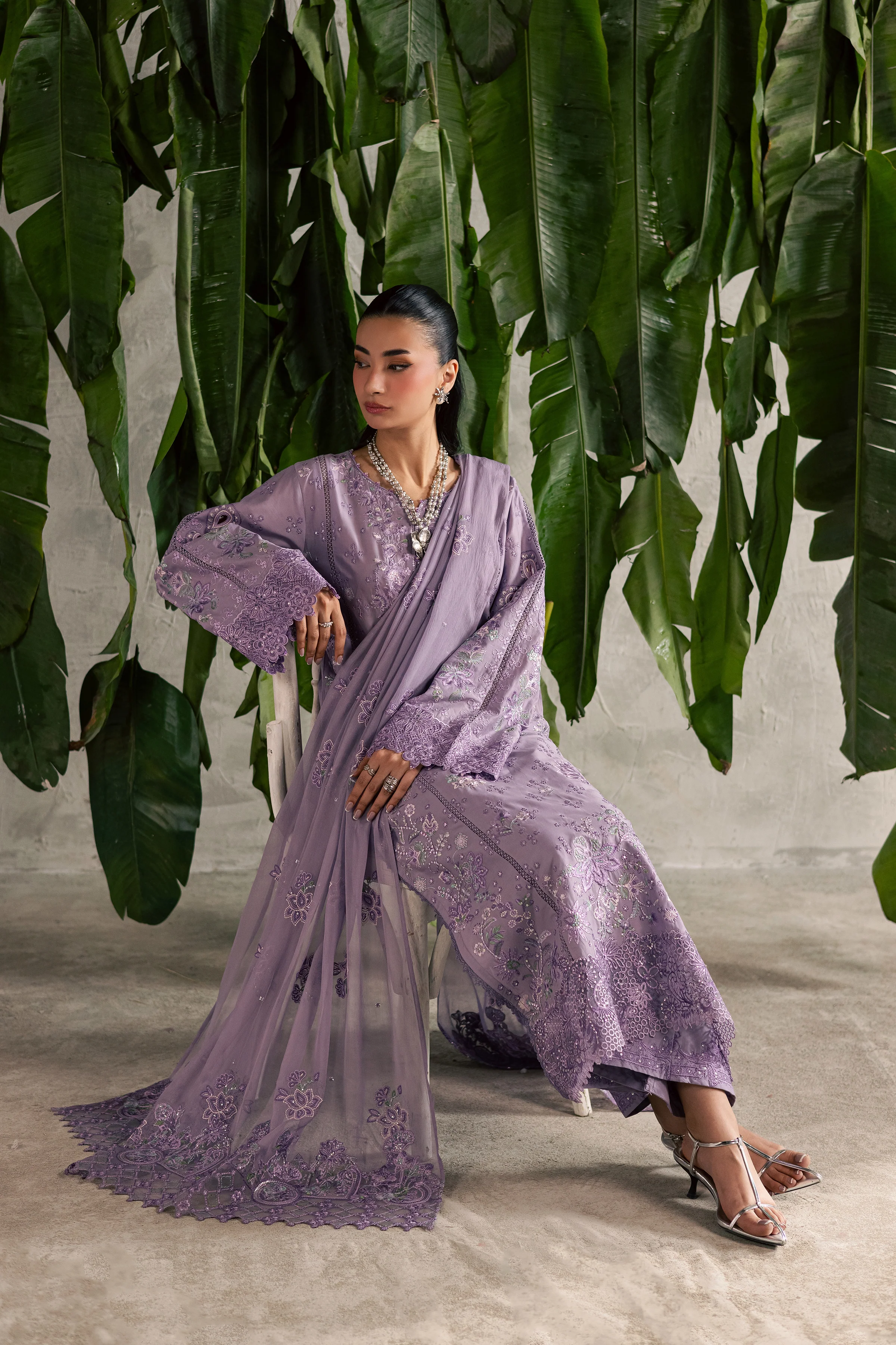 Lavena 3Pc - Festive Embroidered Lawn - Image 6