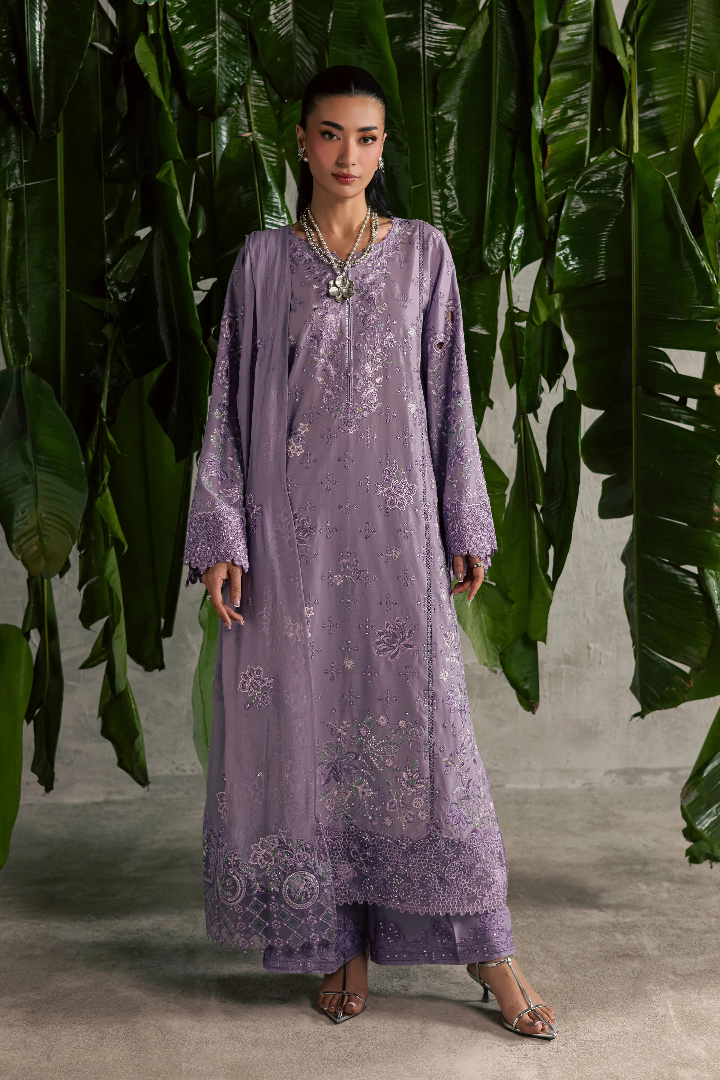 Lavena 3Pc - Festive Embroidered Lawn - Image 7