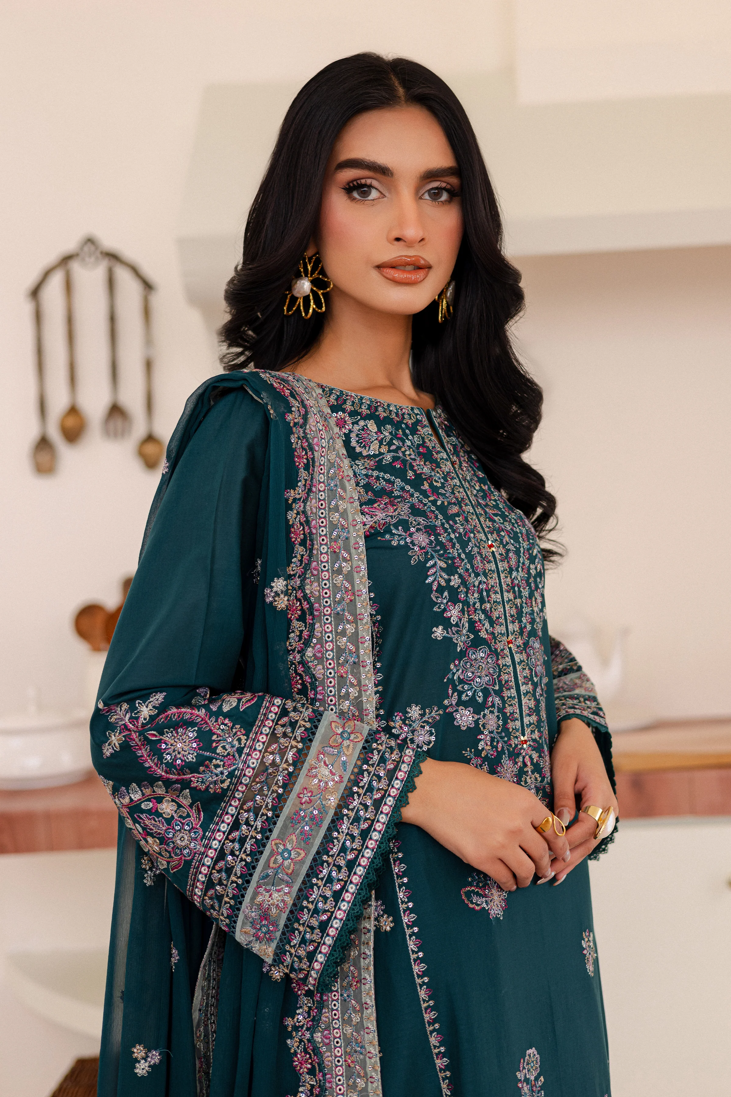 Leal 3Pc - Embroidered Lawn Dress - Image 3