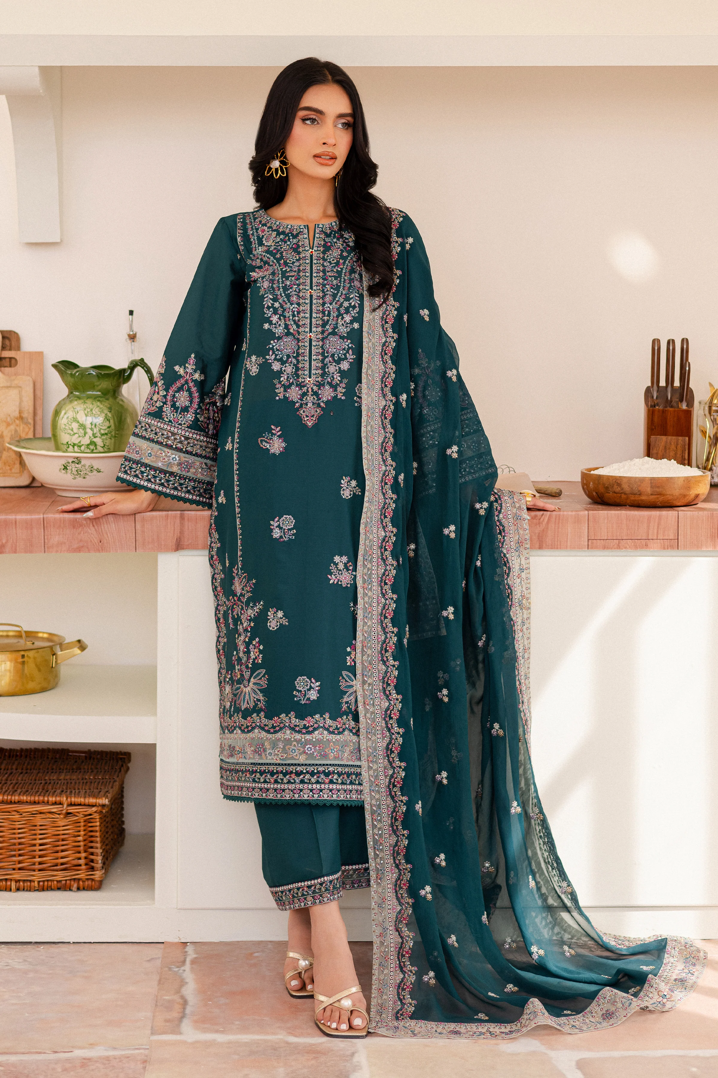 Leal 3Pc - Embroidered Lawn Dress - Image 6