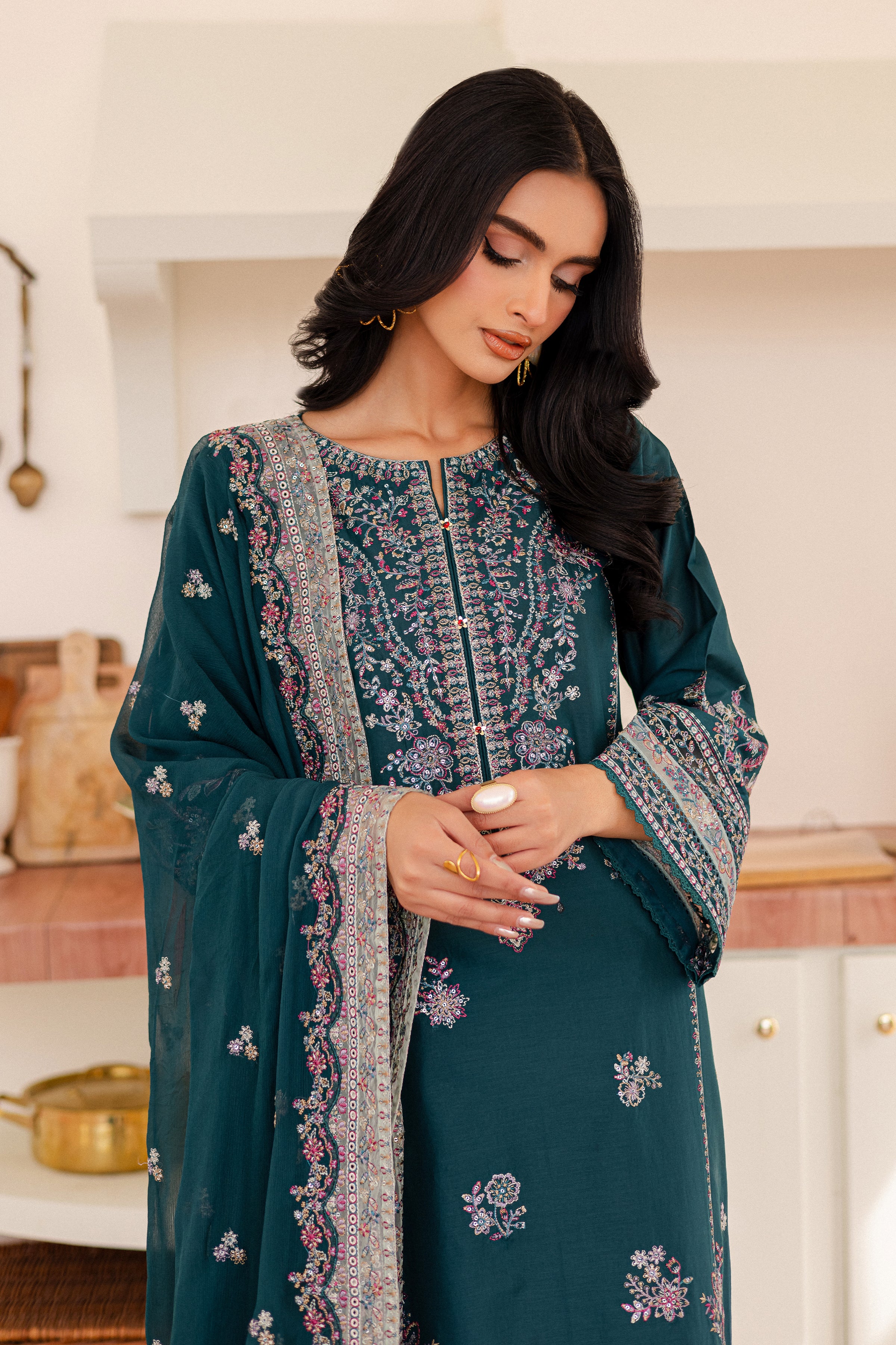 Leal 3Pc - Embroidered Lawn Dress - Image 7