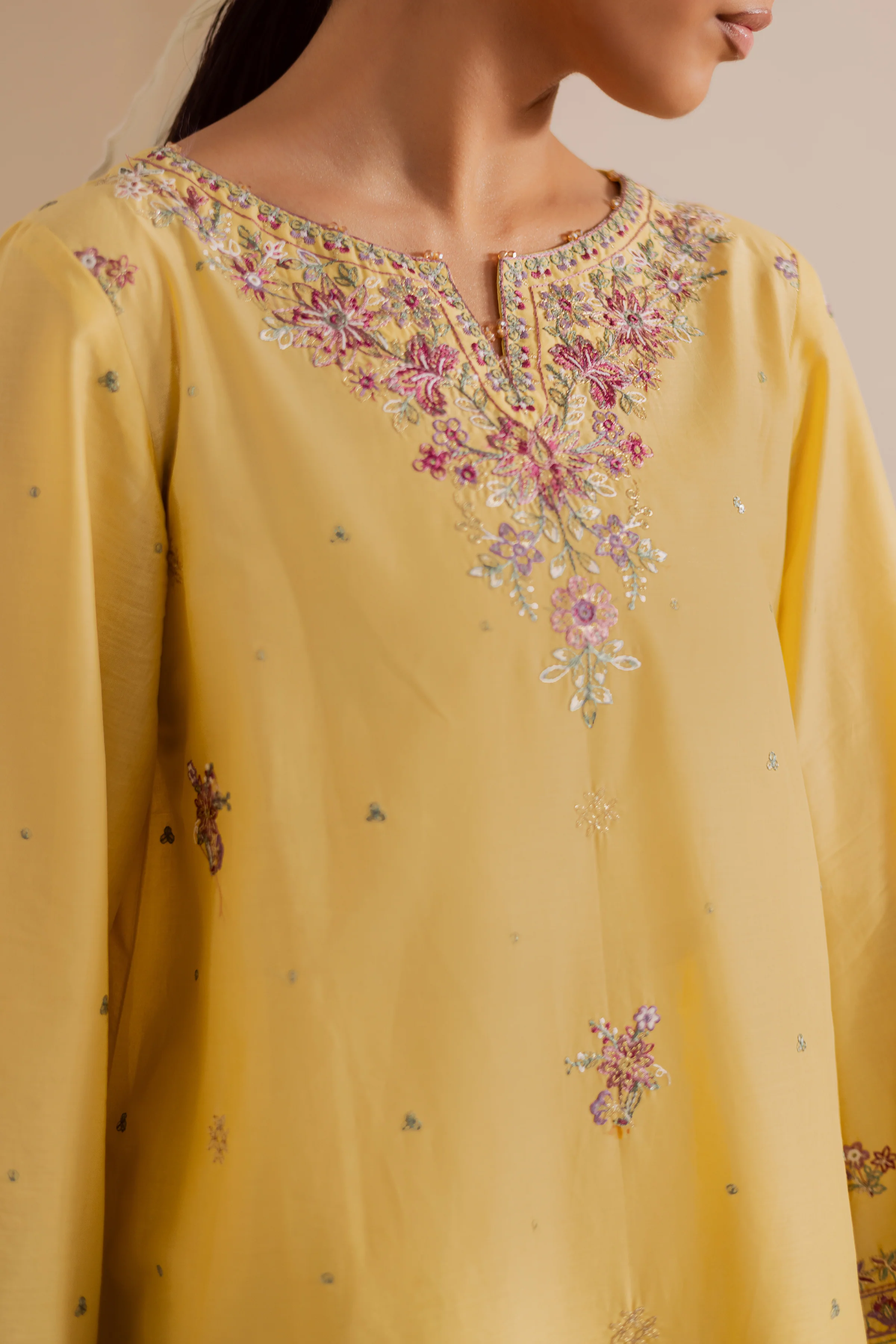 Lemon 2Pc - Embroidered Lawn Pret - Image 8