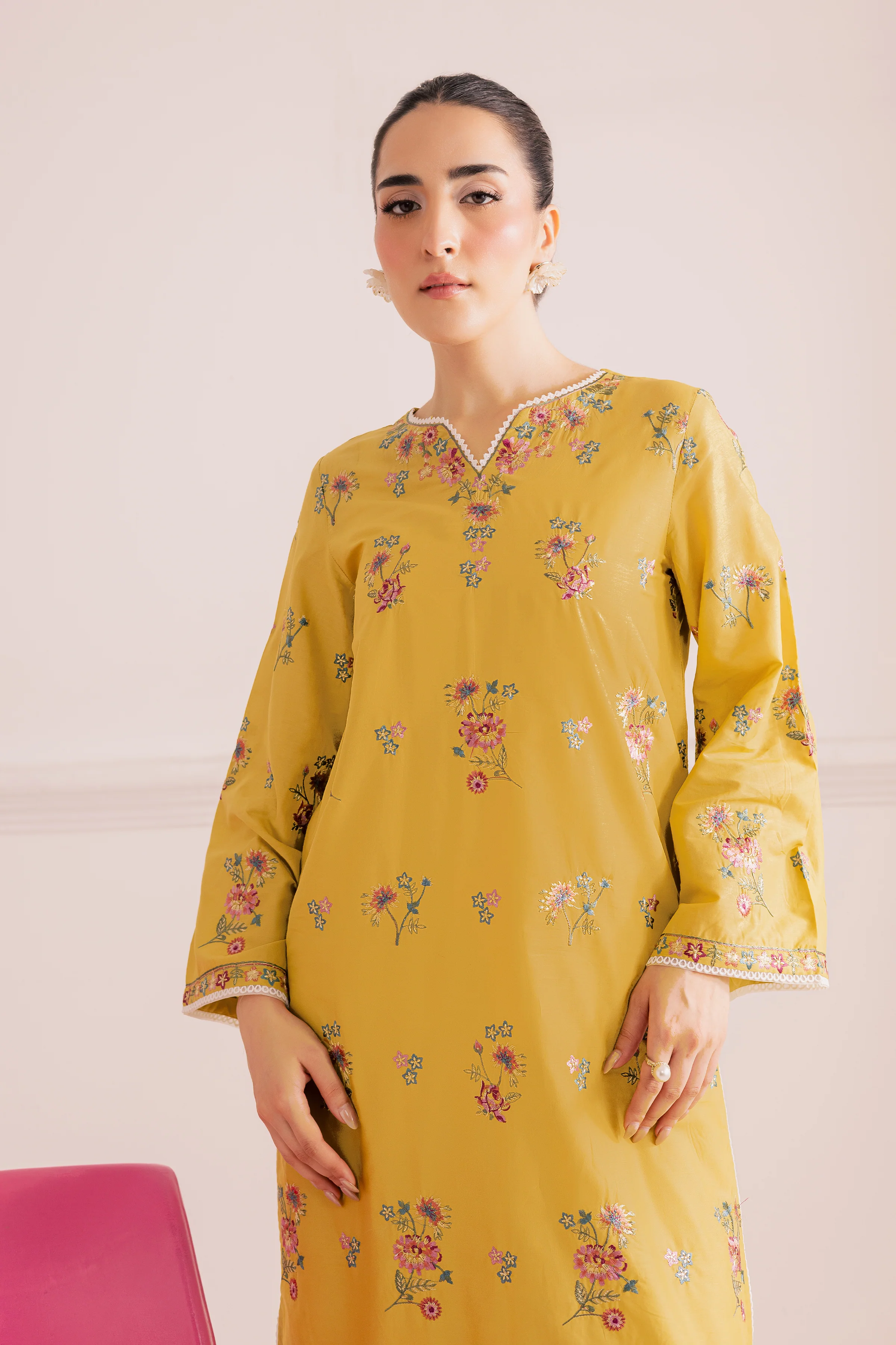 Lemon Cake 2Pc - Embroidered Casual Pret - Image 6